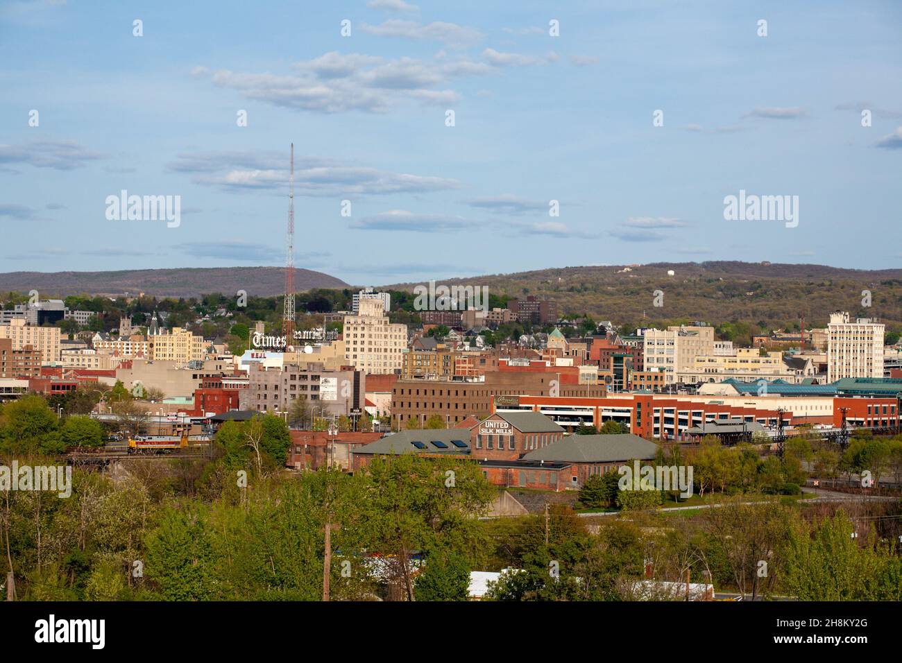 Skyline of Scranton, Pennsylvania Stock Photo