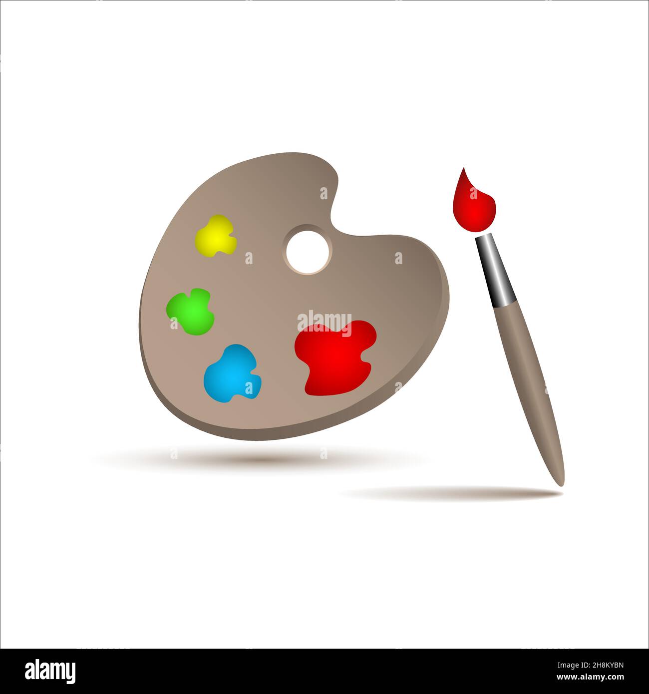 Artist color palette clipart hi-res stock photography and images - Alamy