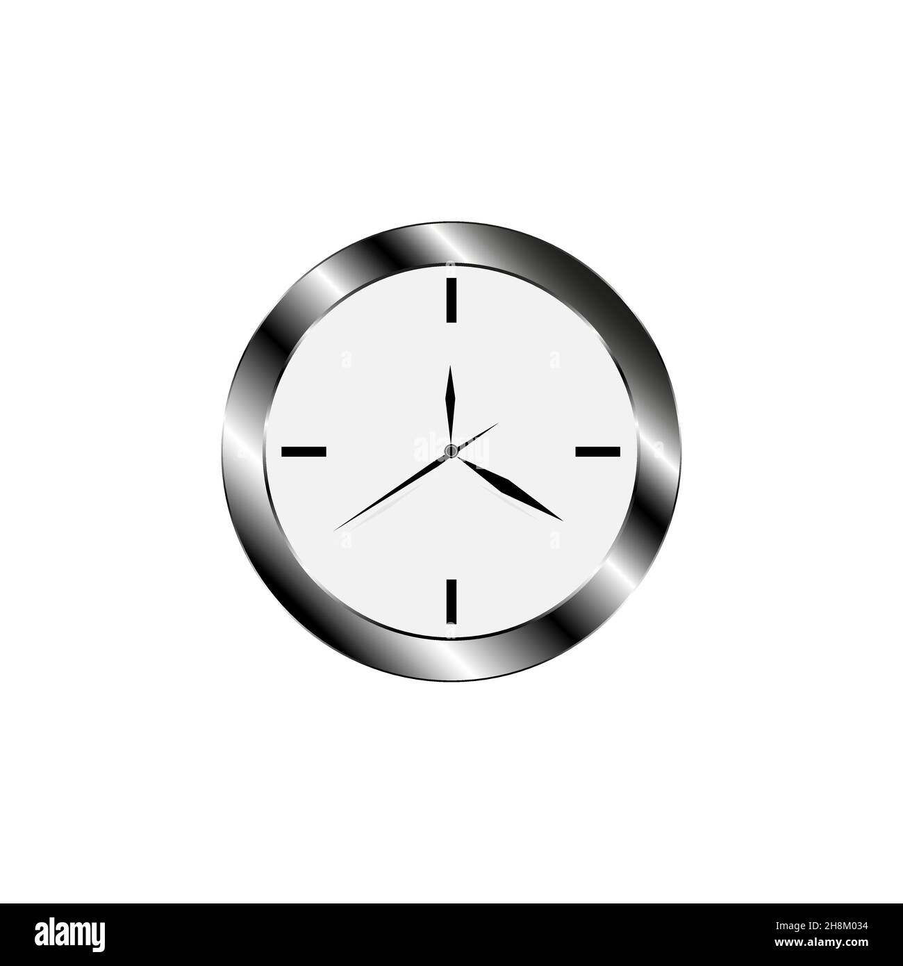 Metal wall clock round shape flat design Stock Vector Image & Art Alamy