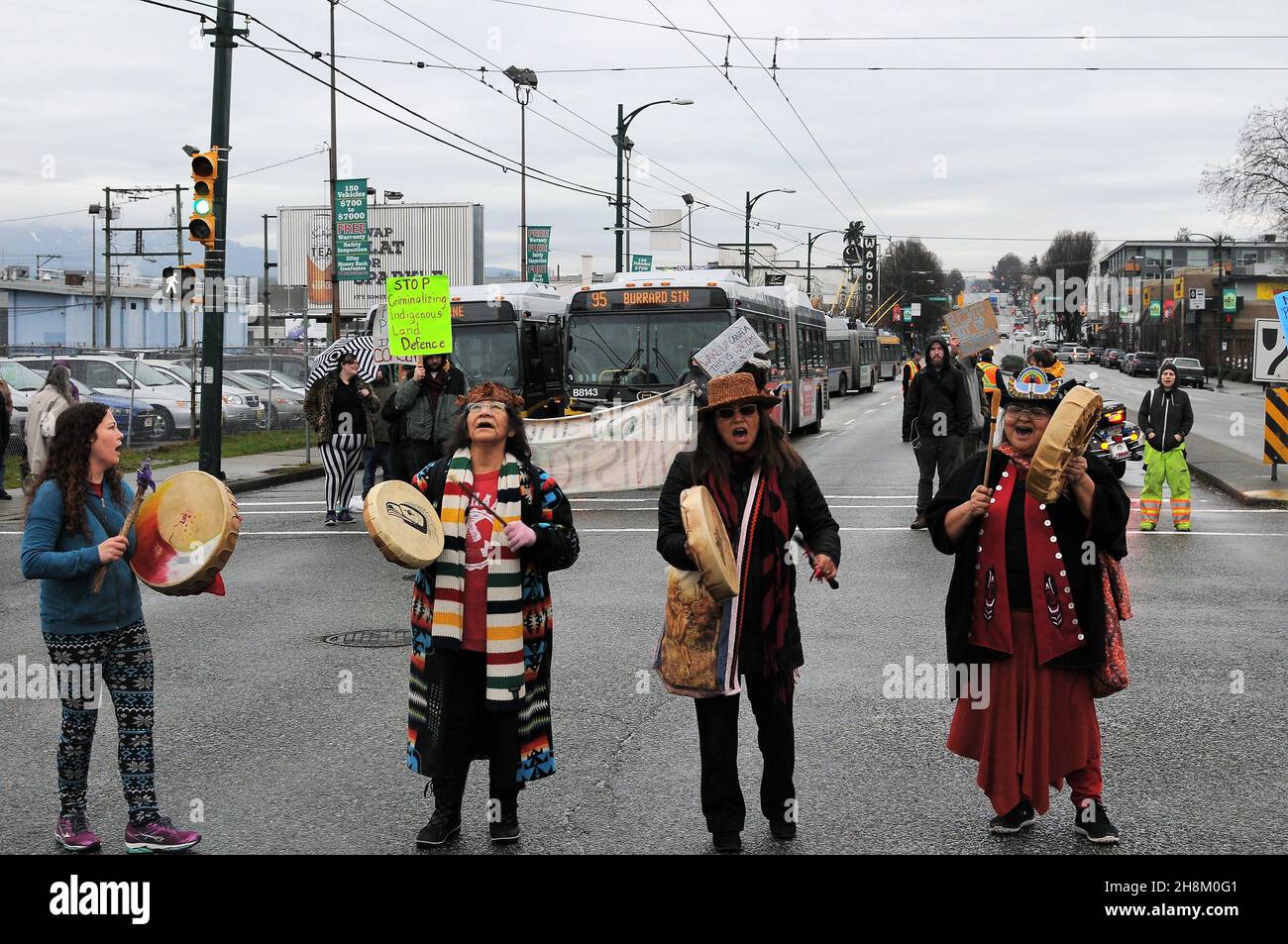 Wet'suwet'en protesters hi-res stock photography and images - Alamy