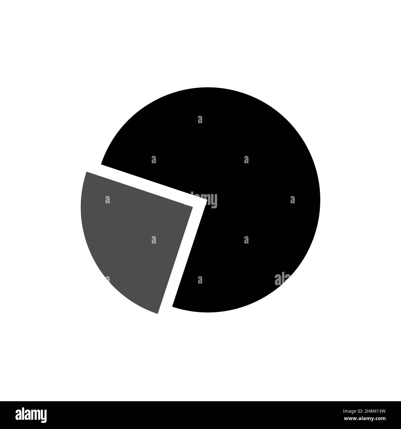 Pie chart vector icon for web flat illustration Stock Vector Image ...