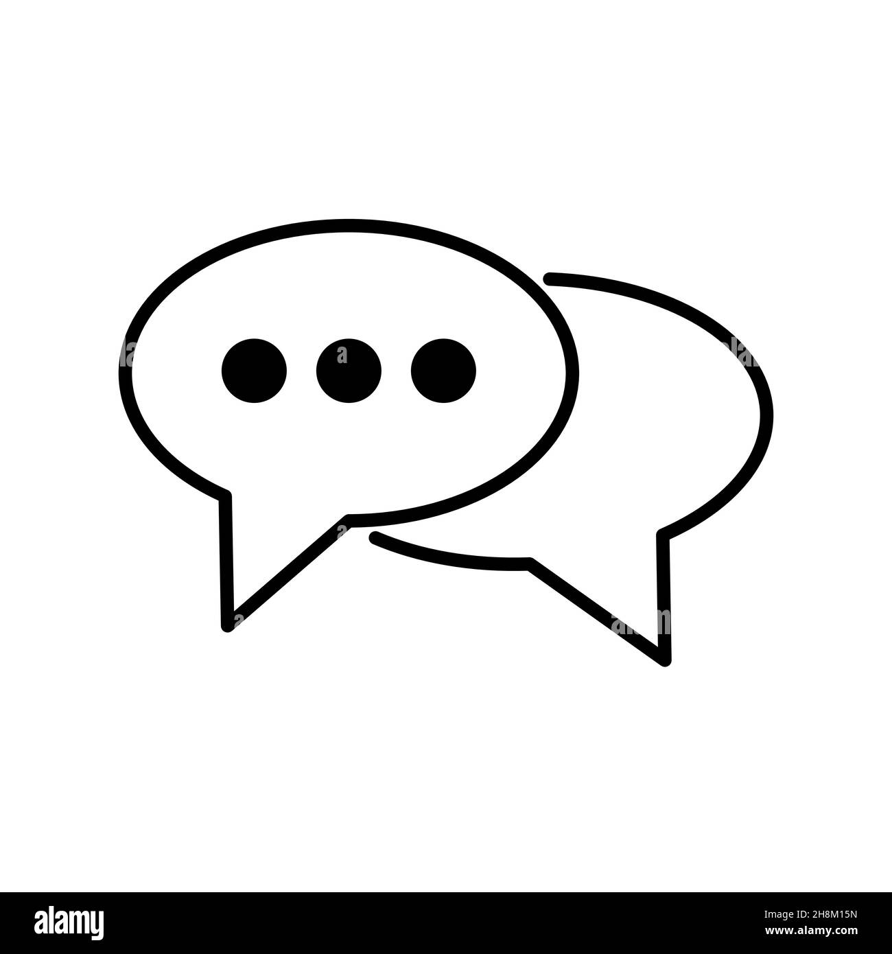 Bubble speech icon with three dot vector image Stock Vector Image & Art ...