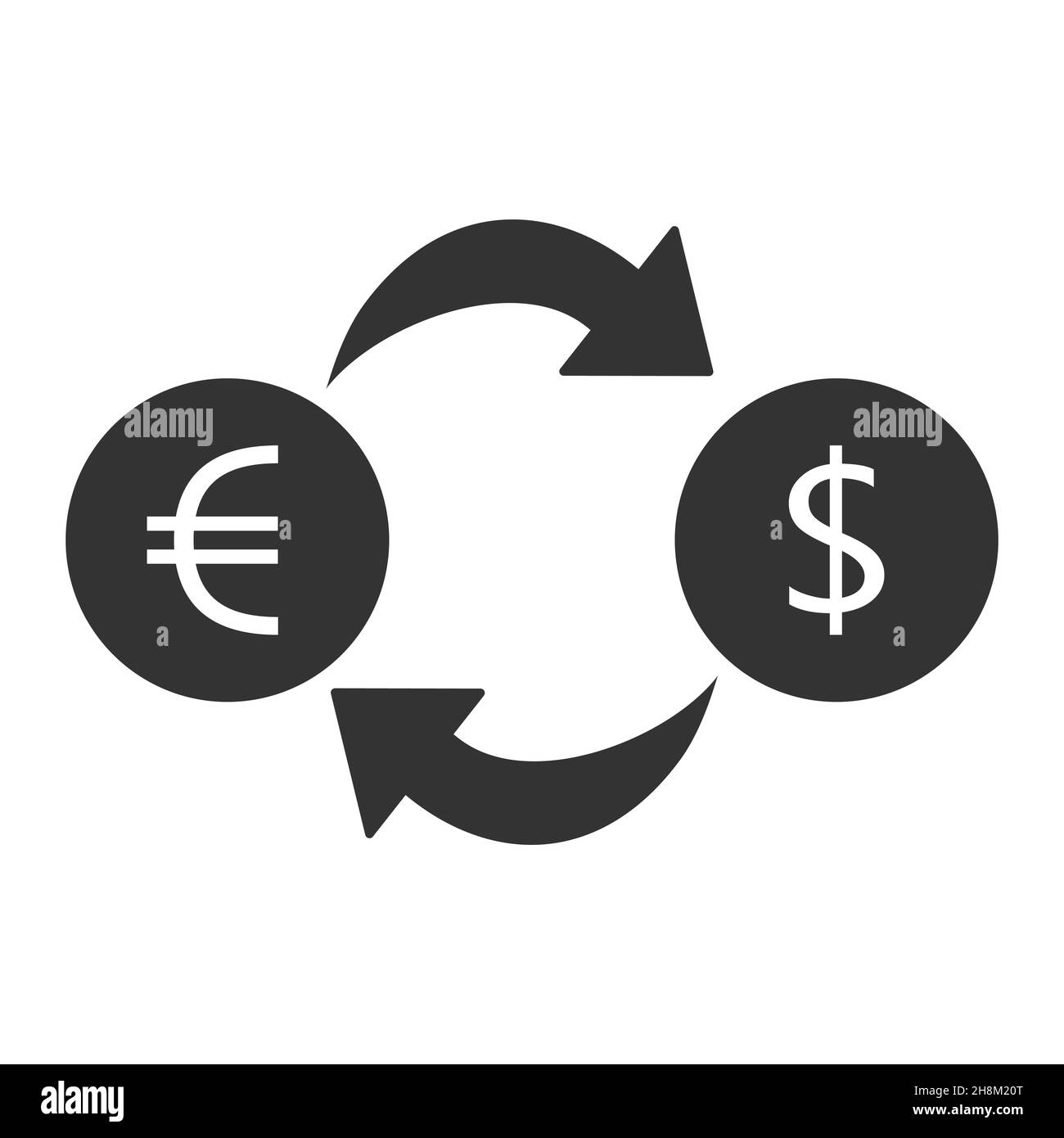 Money exchange simple icon. Stock Vector