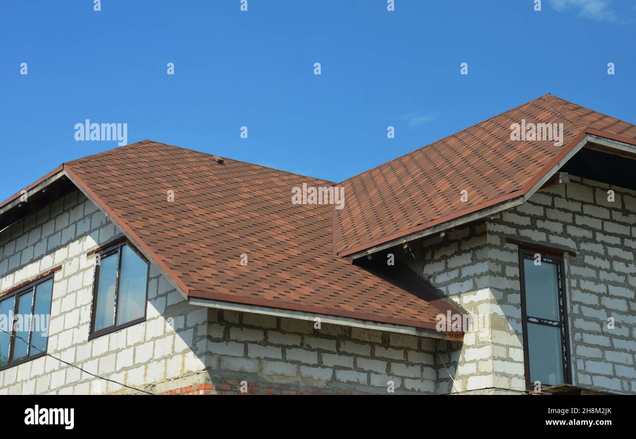 An asphaltshingled roof valley as a top roofing problem area of a new