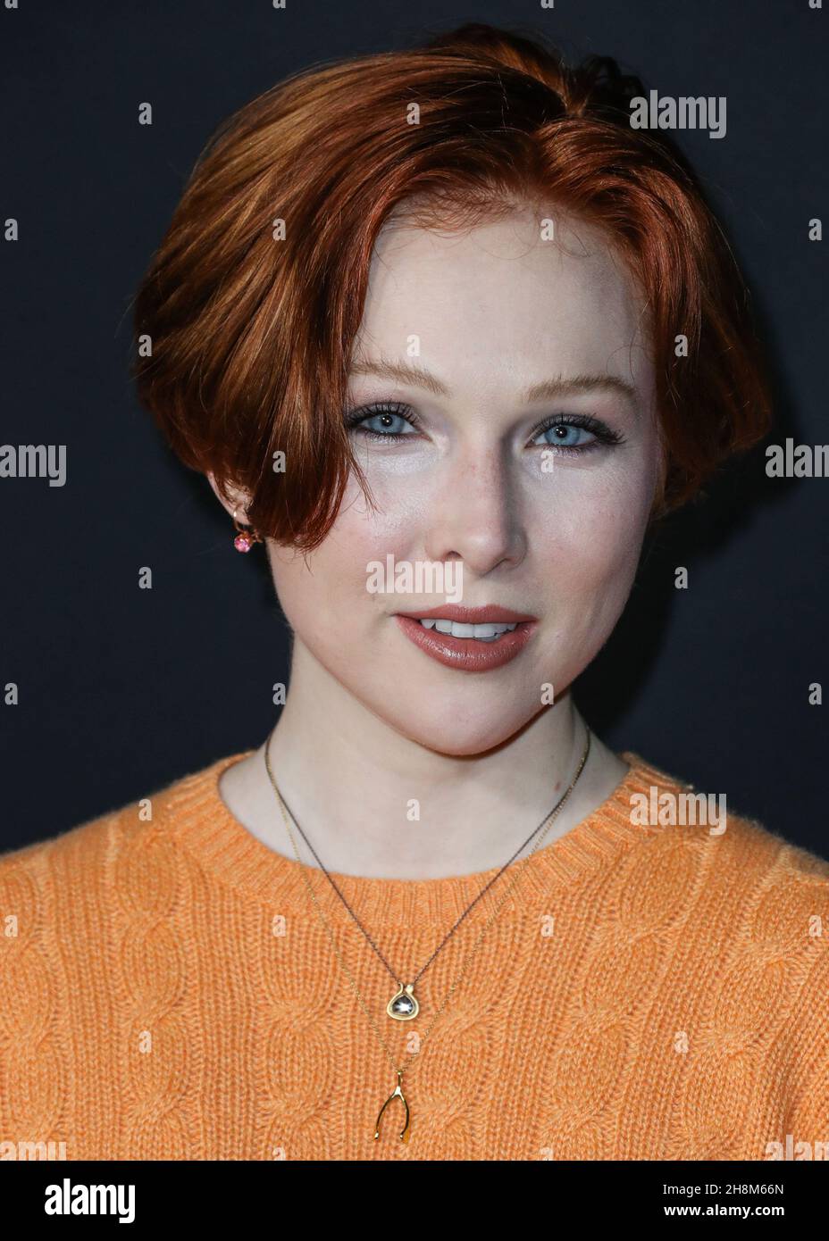 LOS ANGELES, CALIFORNIA, USA - NOVEMBER 30: Actress Molly C. Quinn arrives at the Los Angeles Premiere Of Netflix's 'The Unforgivable' held at the Directors Guild of America Theater on November 30, 2021 in Los Angeles, California, United States. (Photo by Xavier Collin/Image Press Agency) Stock Photo