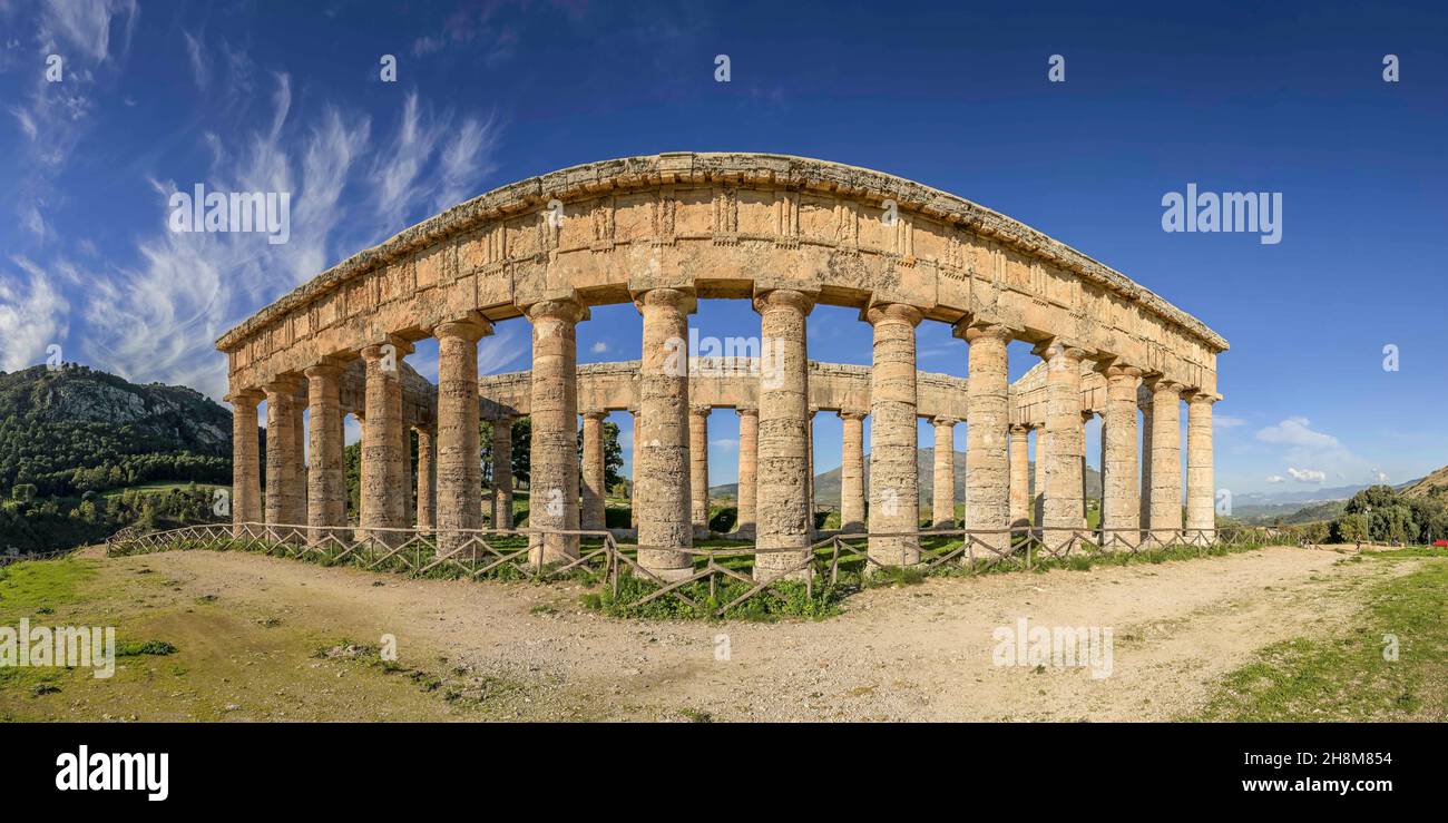 Tempel der Hera, Segesta, Sizilien, Italien Stock Photo