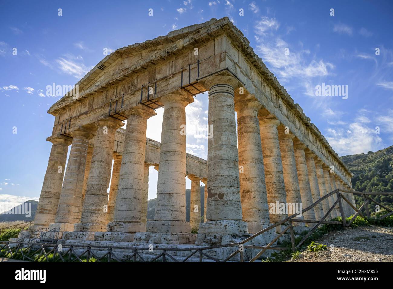 Tempel der Hera, Segesta, Sizilien, Italien Stock Photo