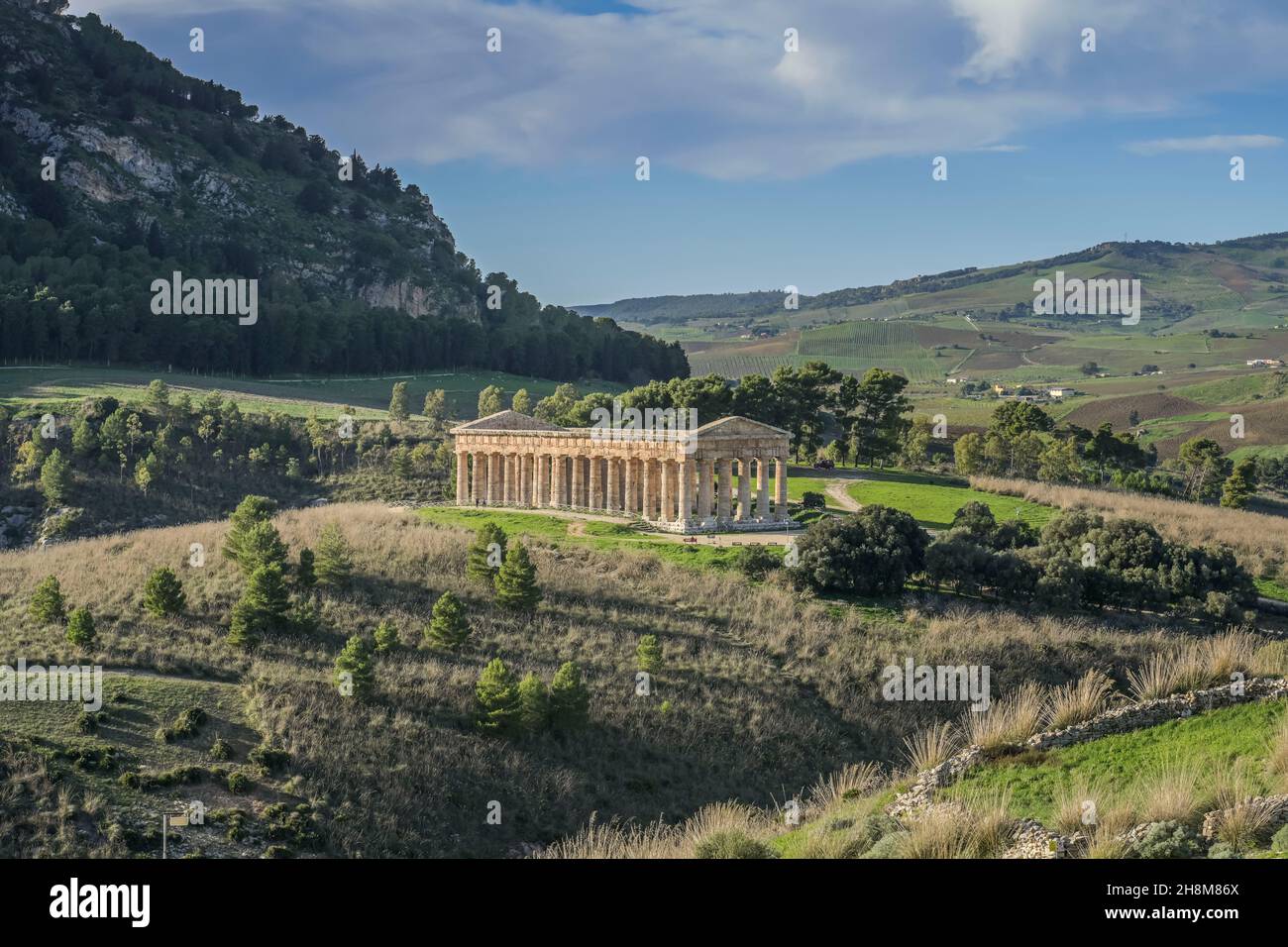 Tempel der Hera, Segesta, Sizilien, Italien Stock Photo