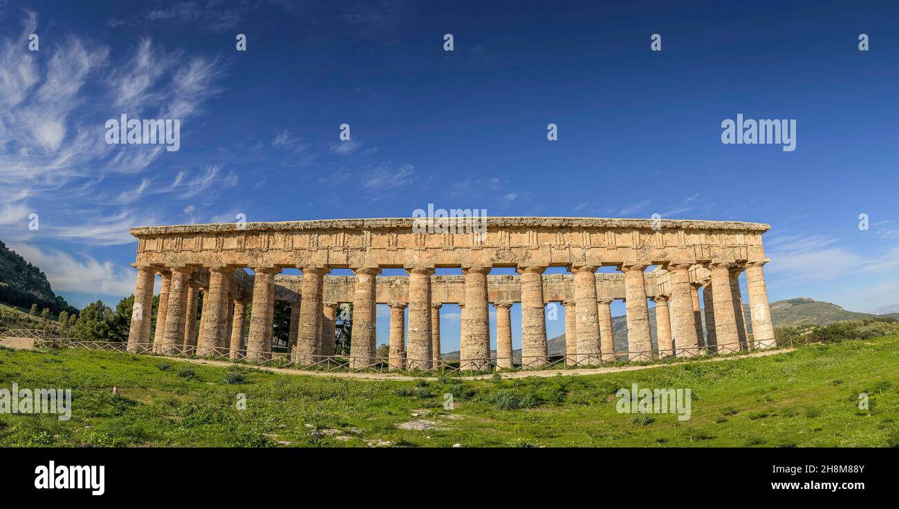 Tempel der Hera, Segesta, Sizilien, Italien Stock Photo