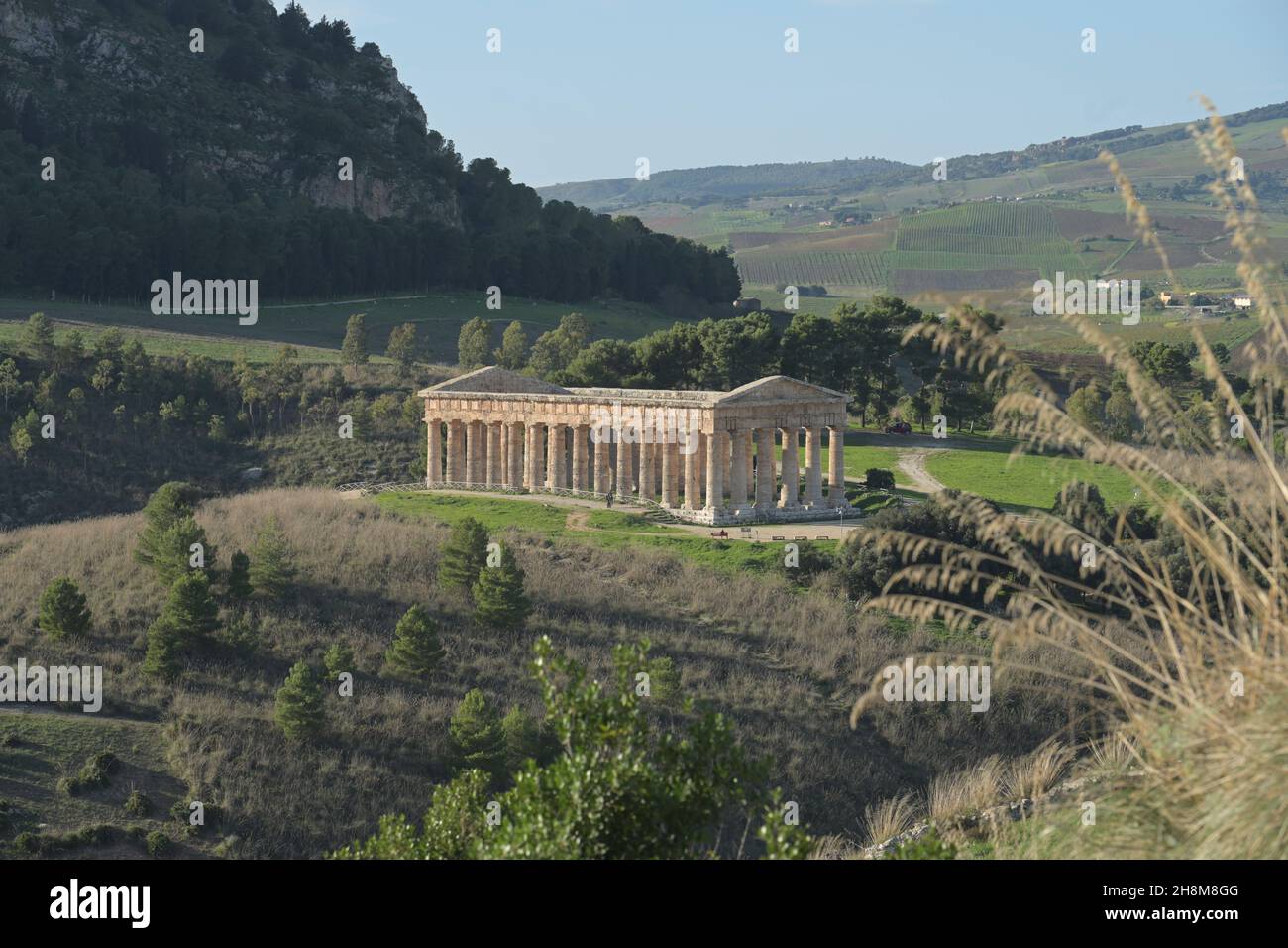 Tempel der Hera, Segesta, Sizilien, Italien Stock Photo