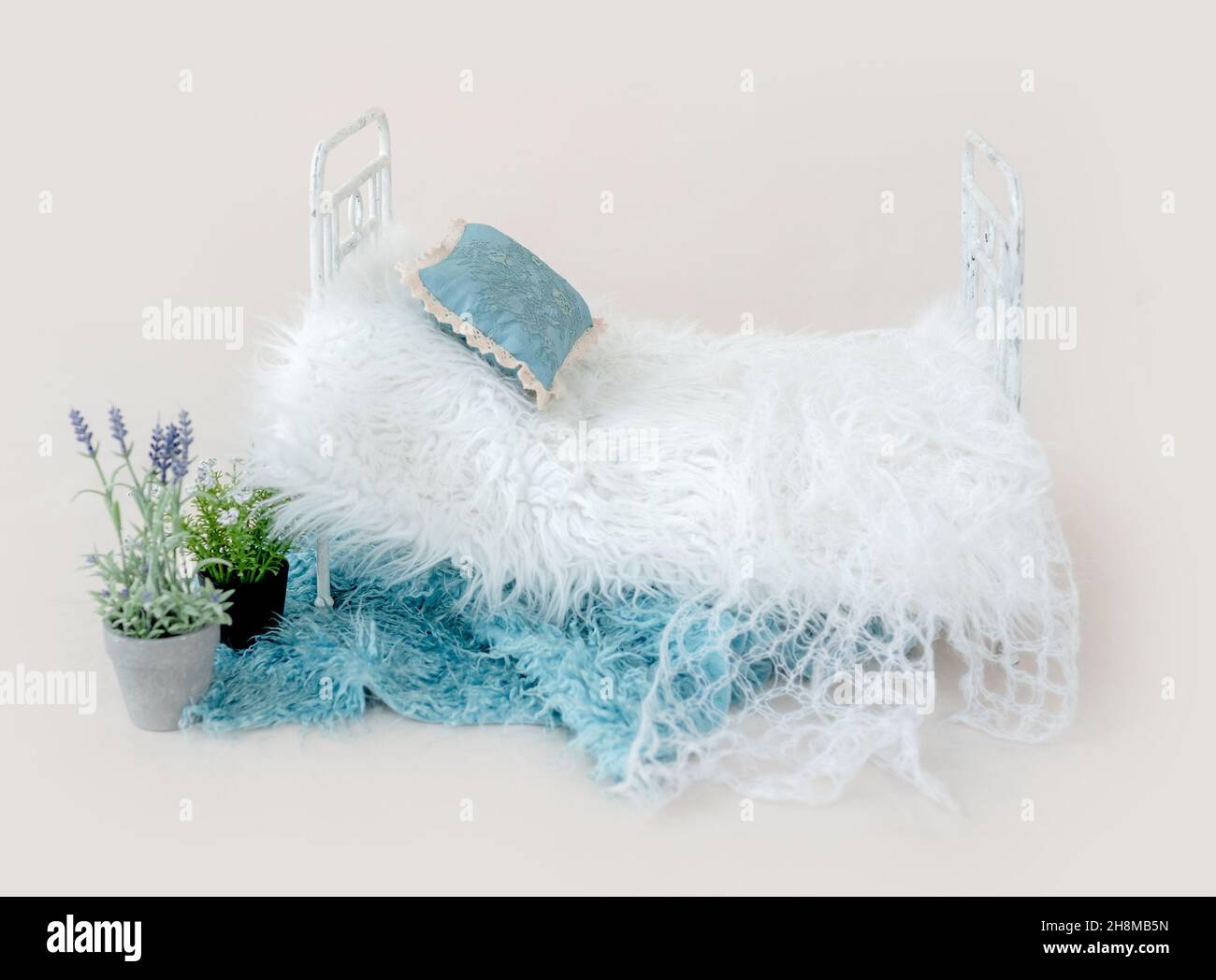 Newborn baby studio furniture Stock Photo Alamy