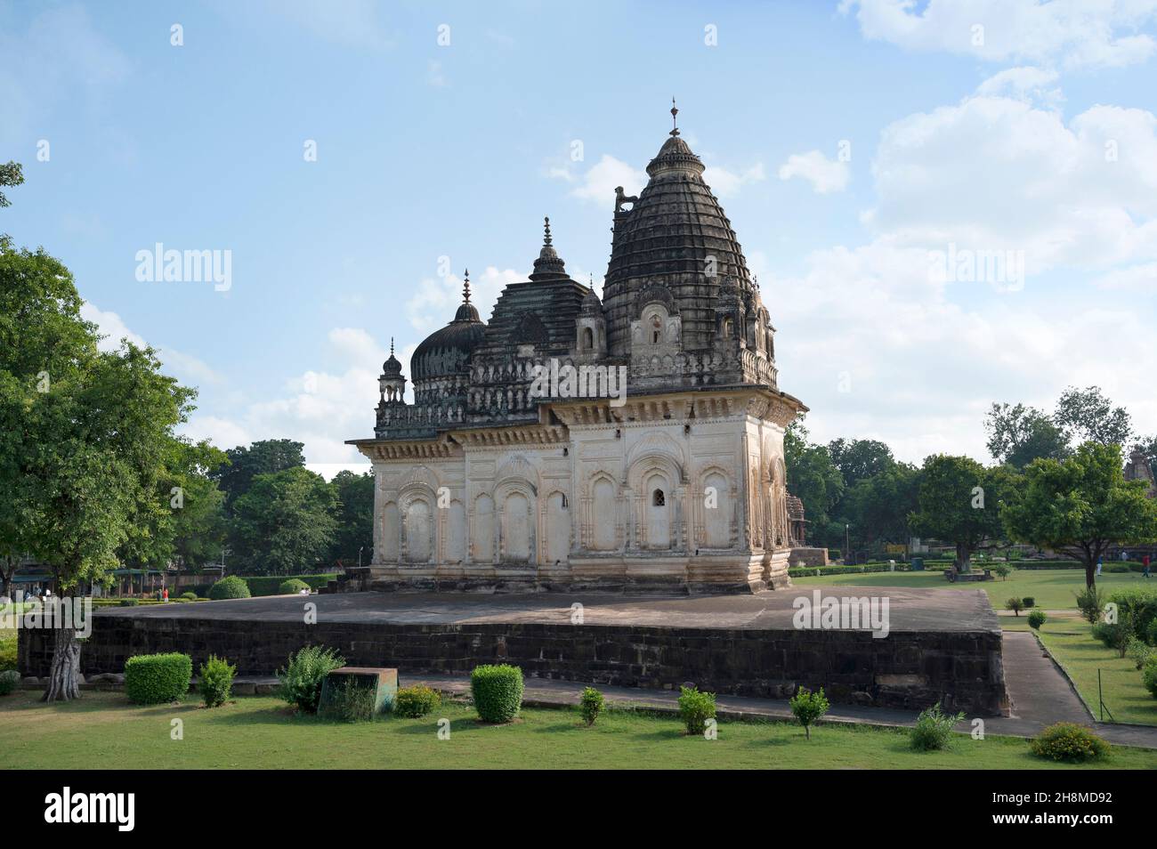 PRATAPESHWAR TEMPLE: Facade - South View, Western Group, Khajuraho, Madhya Pradesh, India, UNESCO World Heritage Site Stock Photo