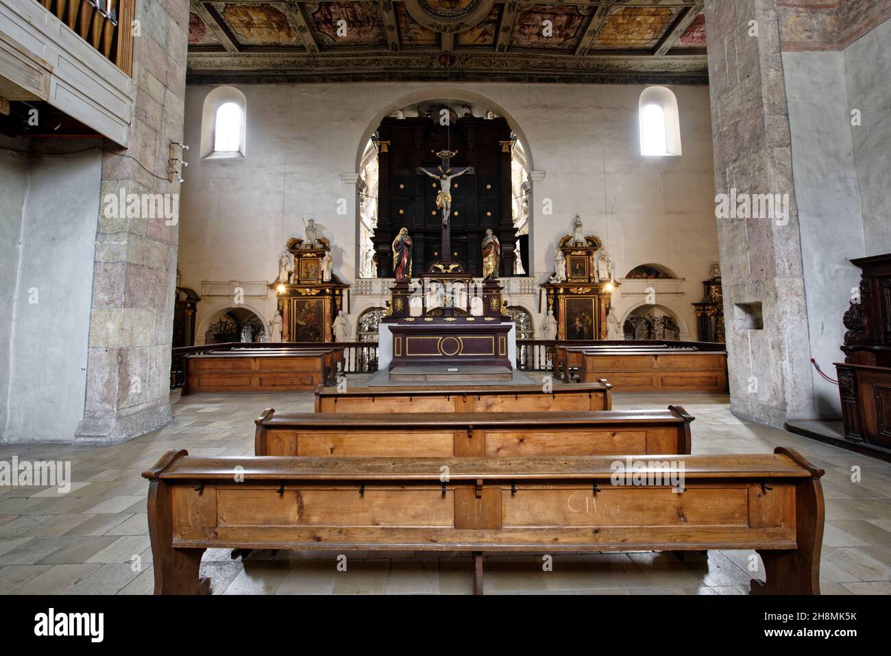 Benediktinerkloster.Fürstliches Schloss Thurn und Taxis in Regensburg,kreisfreie Stadt in Ostbayern. Stock Photo