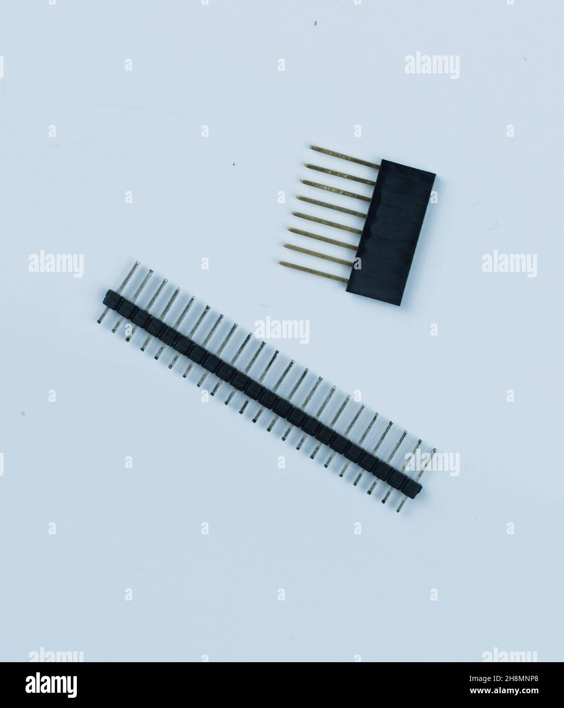 Top view of electronic components such as PCB Stock Photo - Alamy