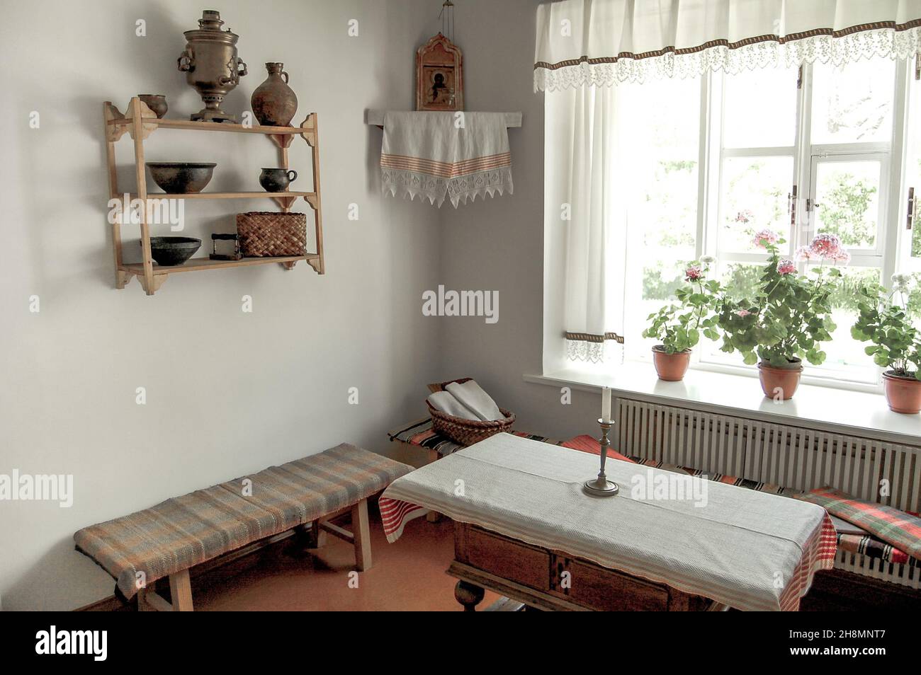 Traditional russian samovar in interior hi-res stock photography and ...
