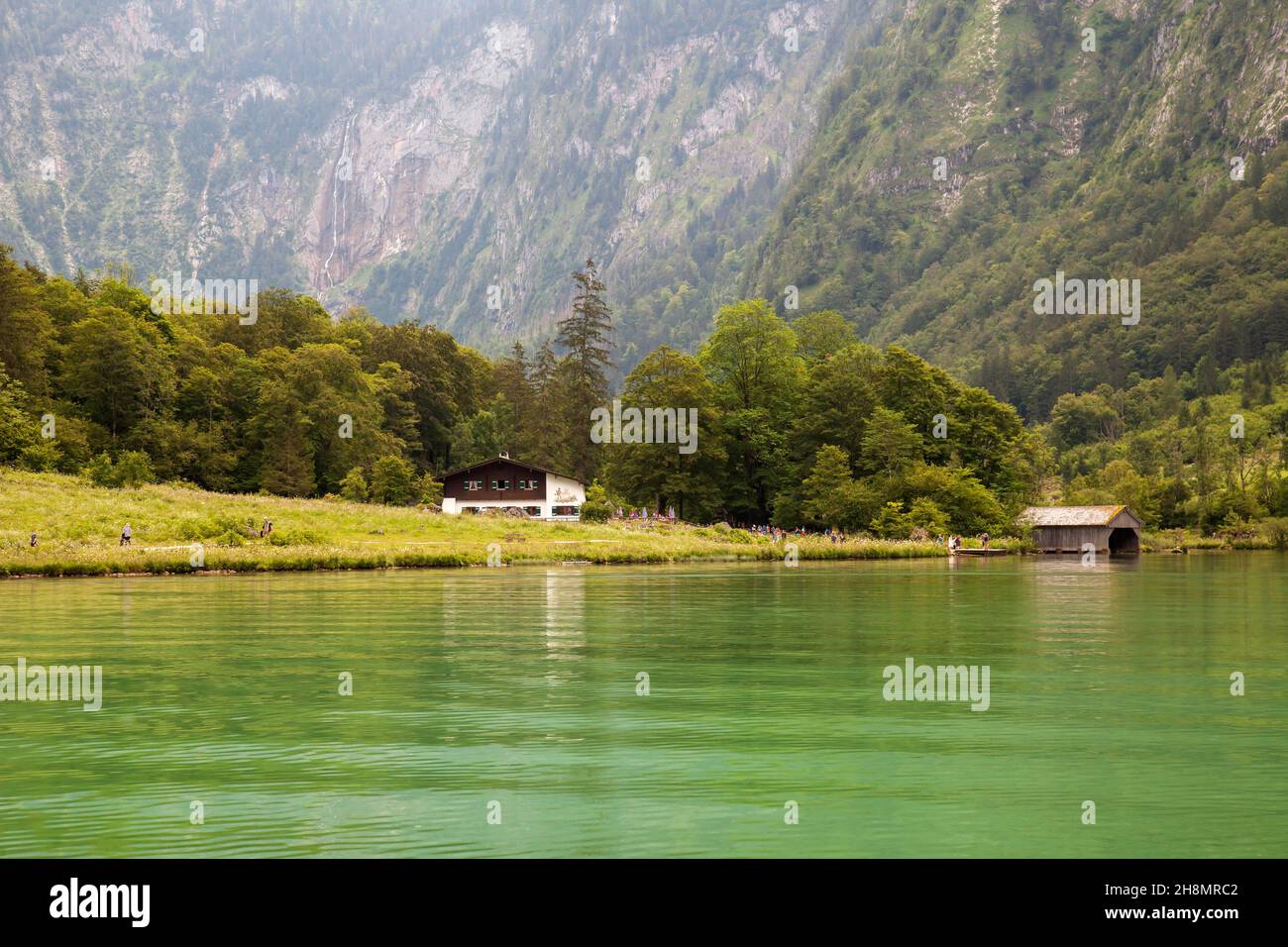 Lake Koenigssee, Berchtesgaden National Park, Berchtesgaden area, Upper ...