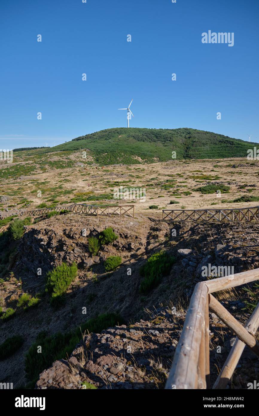 Wind power Energy Madeira Island, Portugal Stock Photo Alamy
