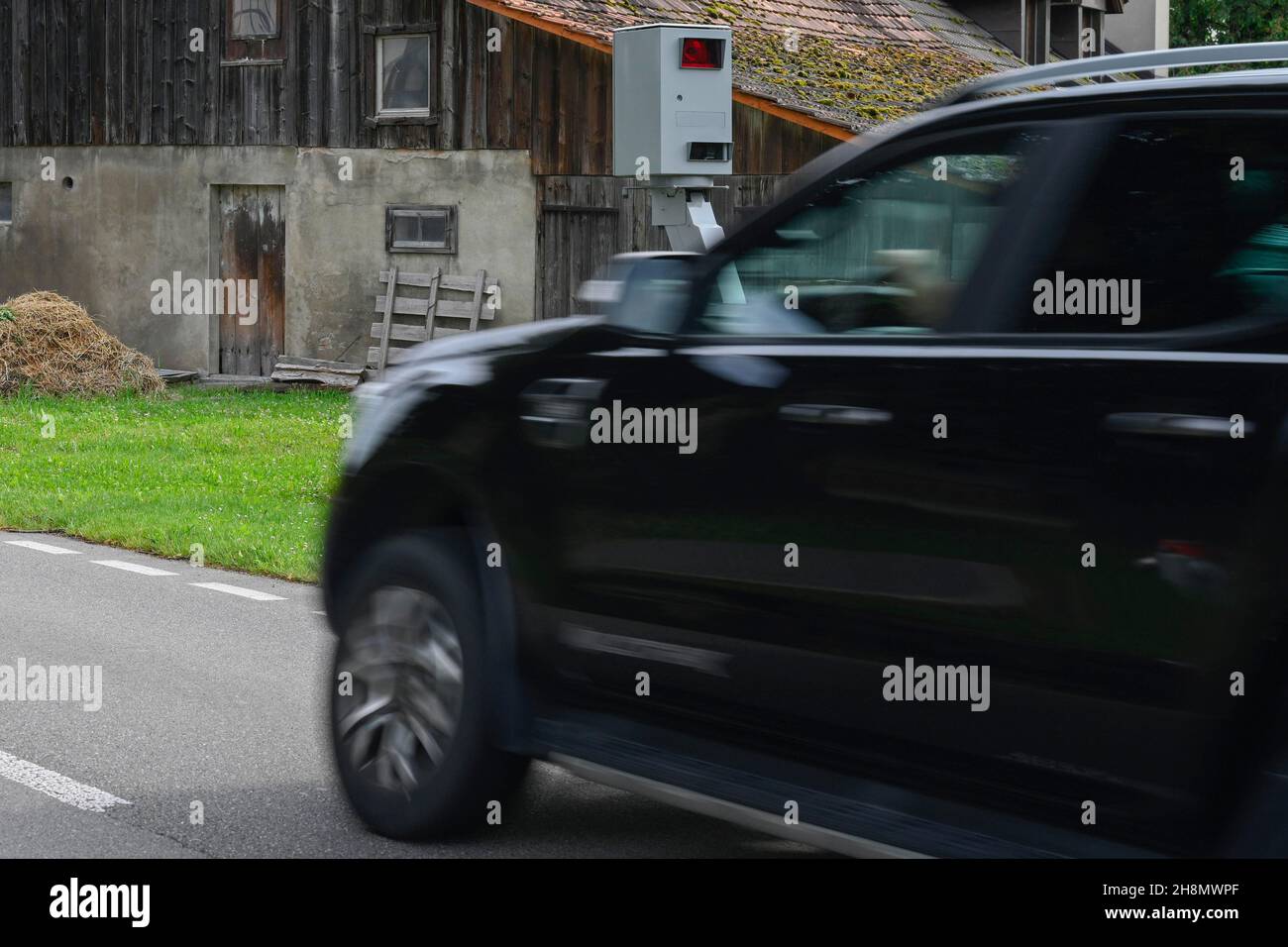 Mobile speed camera, Switzerland Stock Photo Alamy