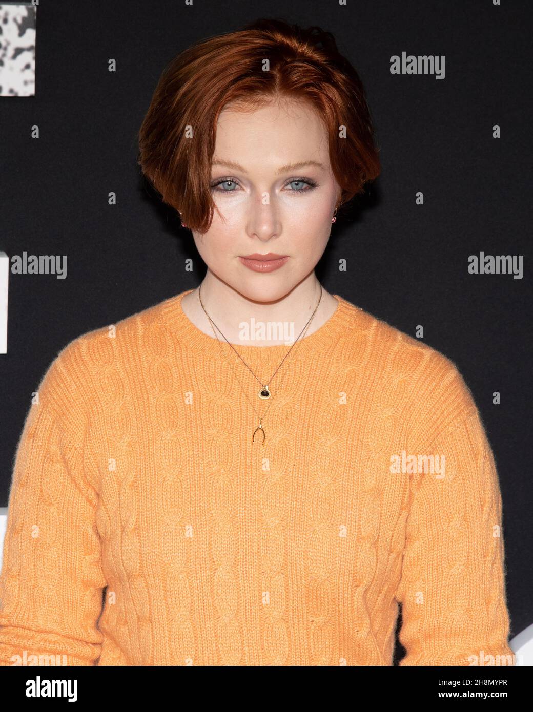 November 30, 2021, Hollywood, California, USA: Molly C. Quinn attends The Los Angeles premiere of Netflix's ''The Unforgivable' (Credit Image: © Billy Bennight/ZUMA Press Wire) Stock Photo