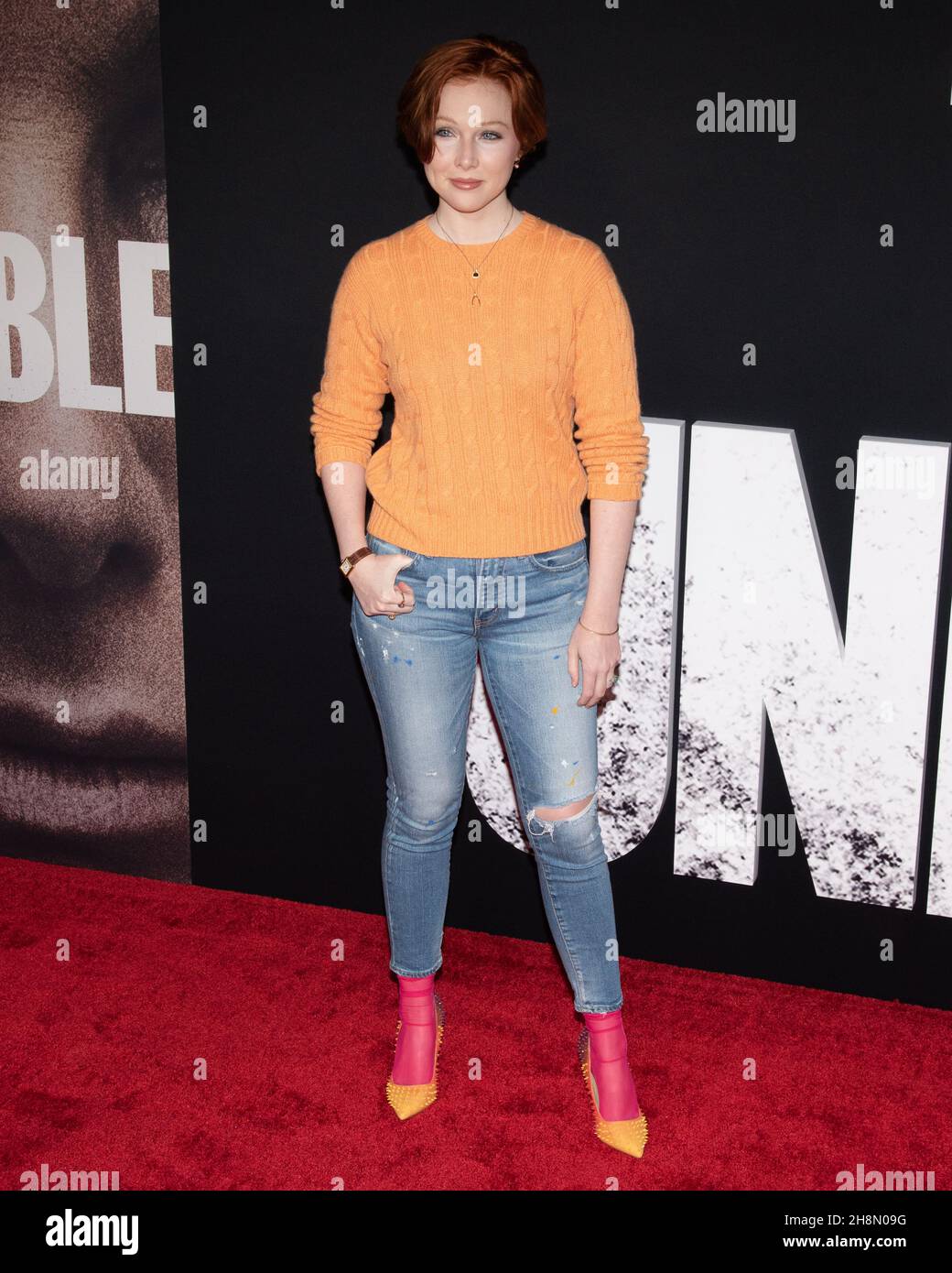 November 30, 2021, Hollywood, California, USA: Molly C. Quinn attends The Los Angeles premiere of Netflix's ''The Unforgivable' (Credit Image: © Billy Bennight/ZUMA Press Wire) Stock Photo