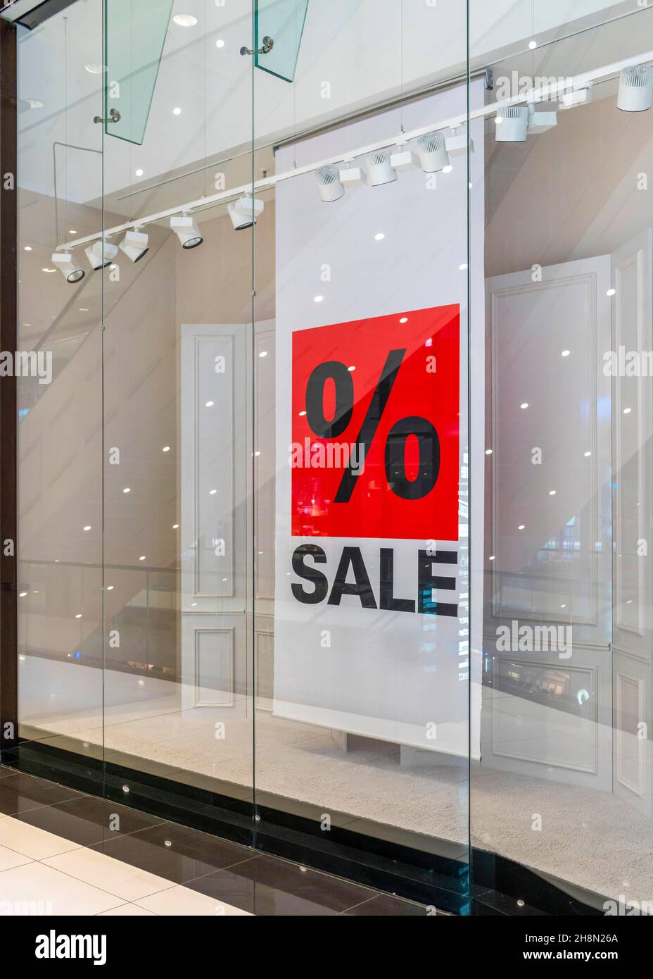 Sale in the Shopping Mall of Berlin, Berlin, Germany Stock Photo