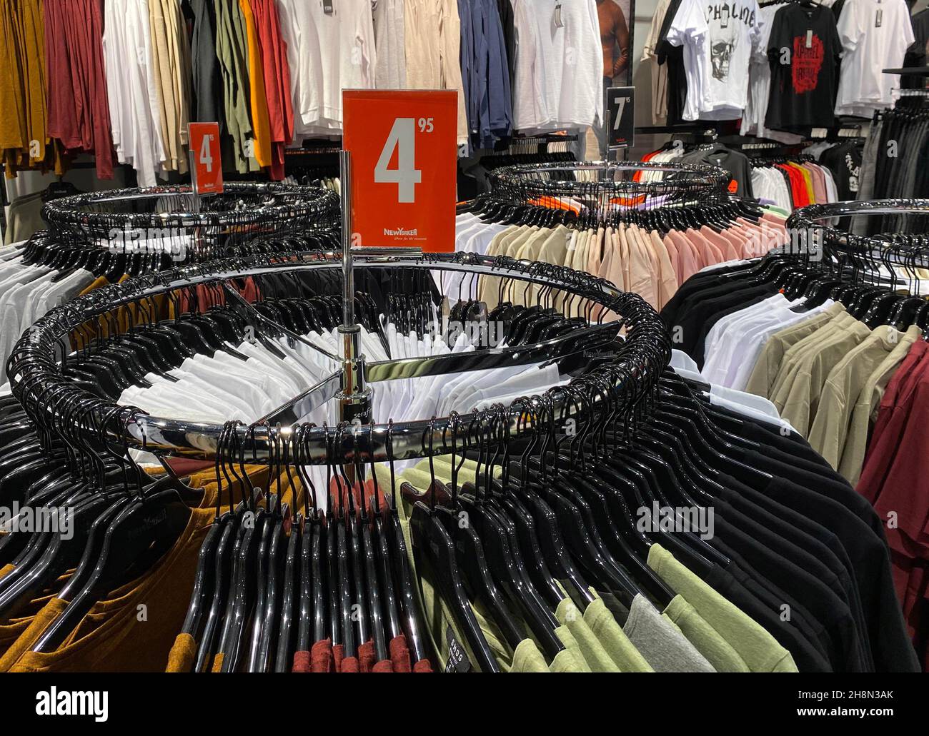 T-Shirt for 4.95 at New Yorker Stock Photo