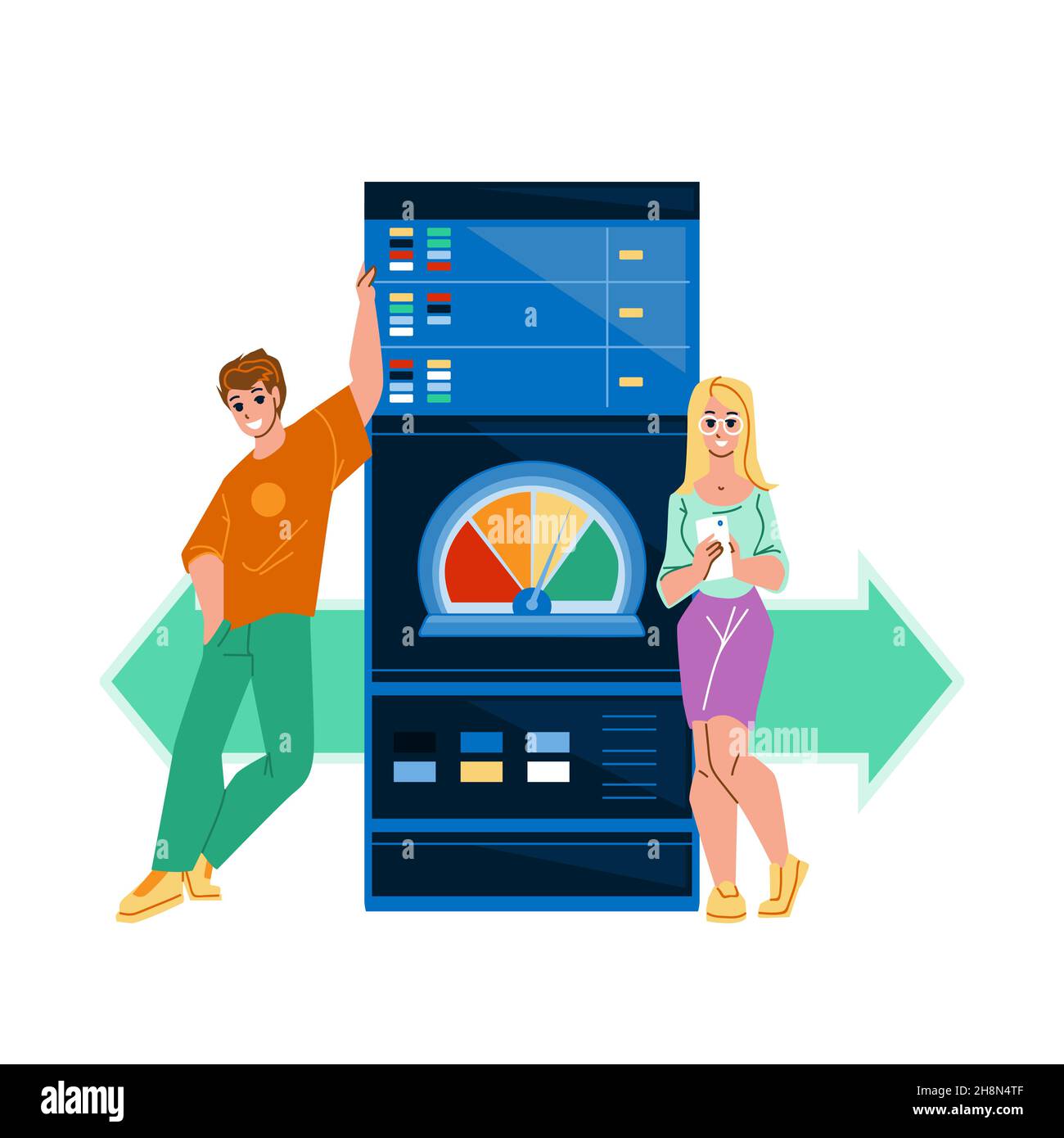 Internet speed test application measuring hi-res stock photography and ...