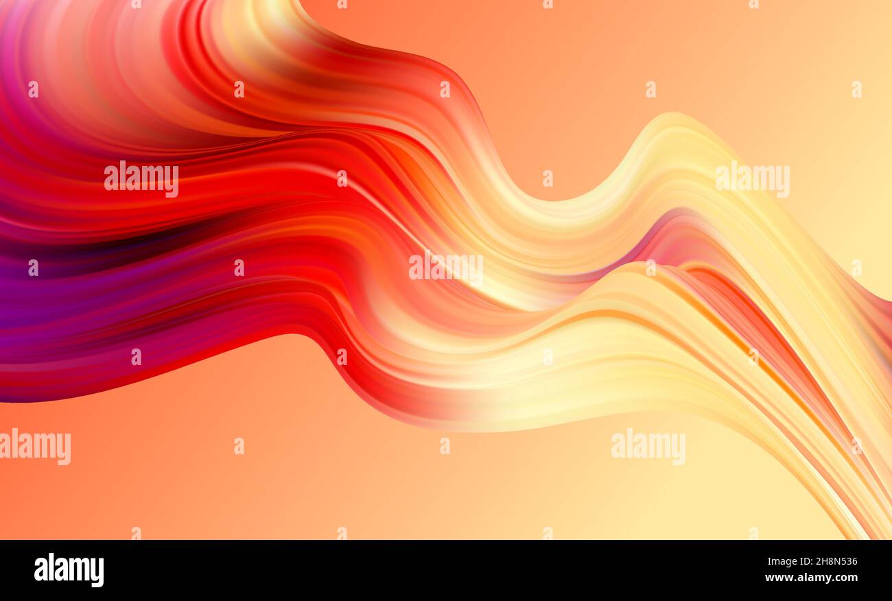 Abstract blue and pink swirl wave background. Flow liquid lines design ...