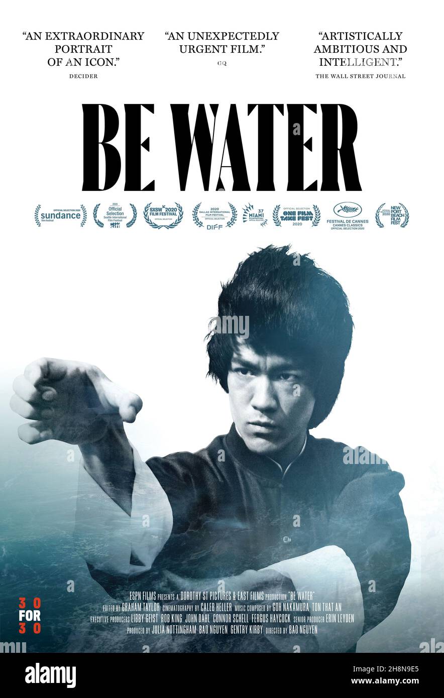 BRUCE LEE in BE WATER (2020), directed by BAO NGUYEN. Credit ESPN