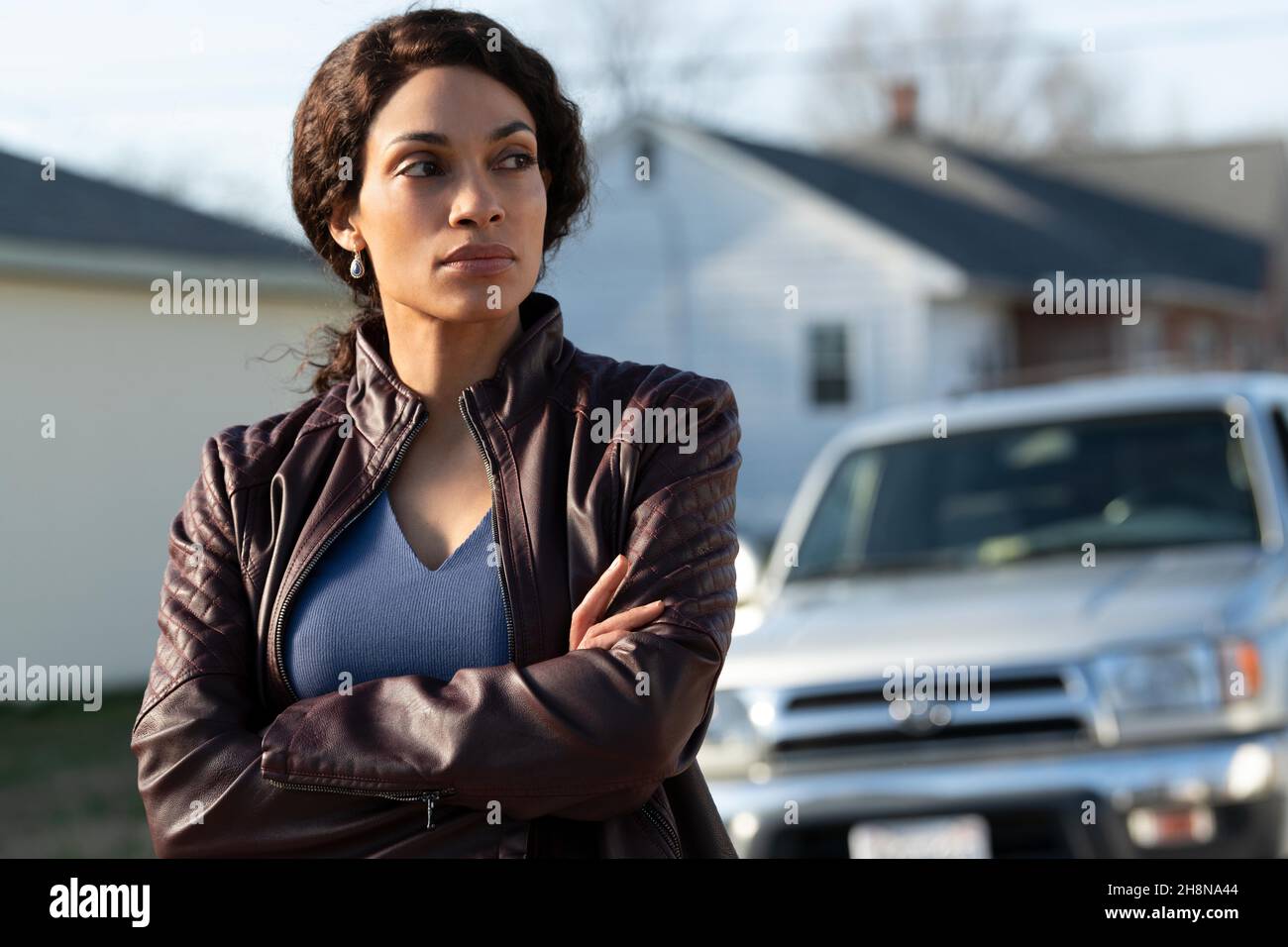 ROSARIO DAWSON in DOPESICK (2021), directed by BARRY LEVINSON, PATRICIA RIGGEN and MICHAEL CUESTA. Credit: Twentieth Television / Touchstone Television / Album Stock Photo