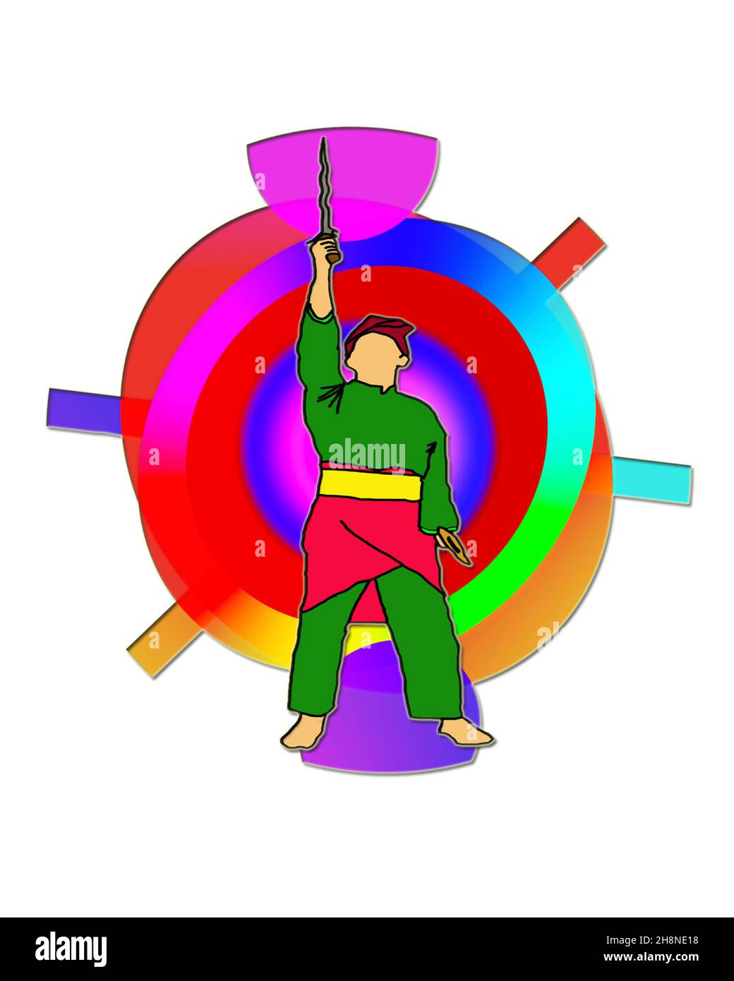 stand with keris silat Stock Photo Alamy