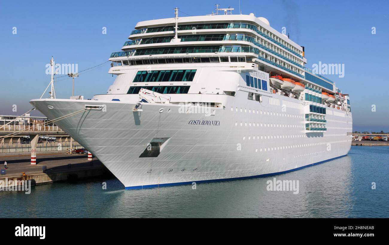 Cruise ship Costa NeoRomantica (renamed Celestyal /Antares Experience) sold for scrapping during the covid crisis that hit the cruise industry, photo Stock Photo