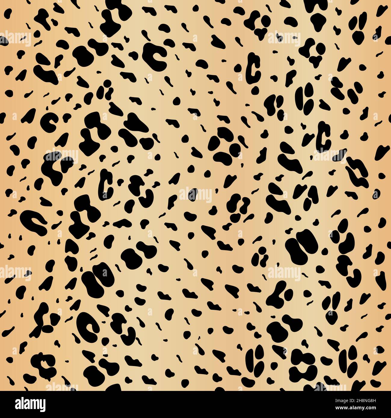 Leopard seamless yellow pattern. Leopard pattern design. Seamless ocelot pattern for wallpaper, wrapping pape, textile. Stock Vector