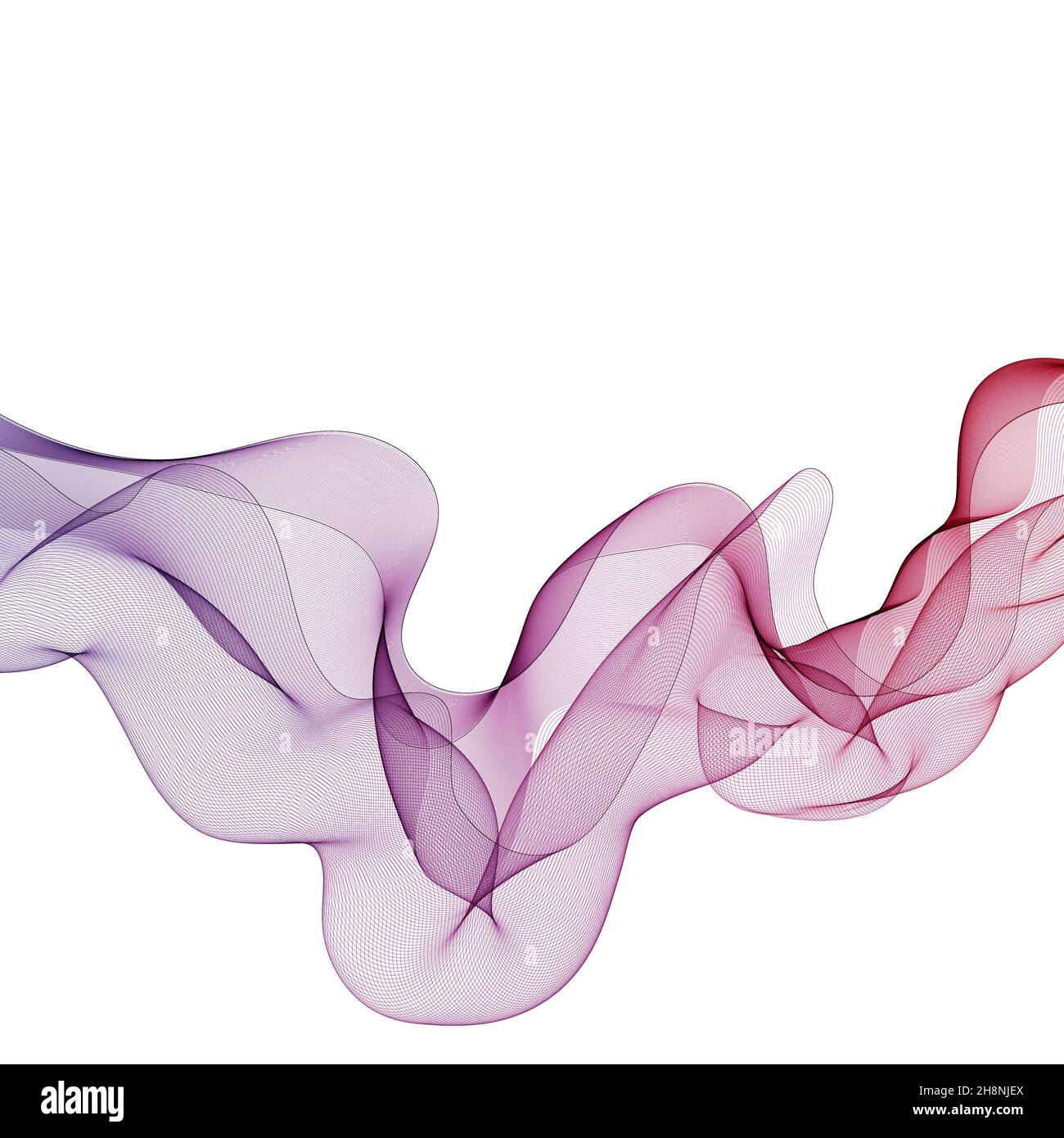 Dynamic particles sound wave flowing over dark. Dotted curves vector ...
