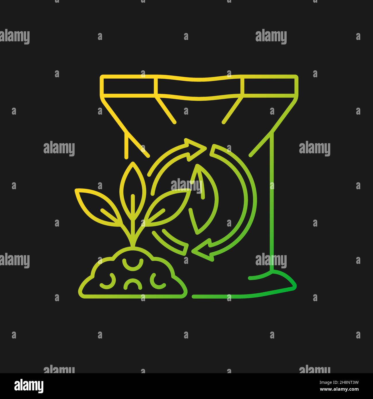 Compost gradient vector icon for dark theme Stock Vector Image & Art ...