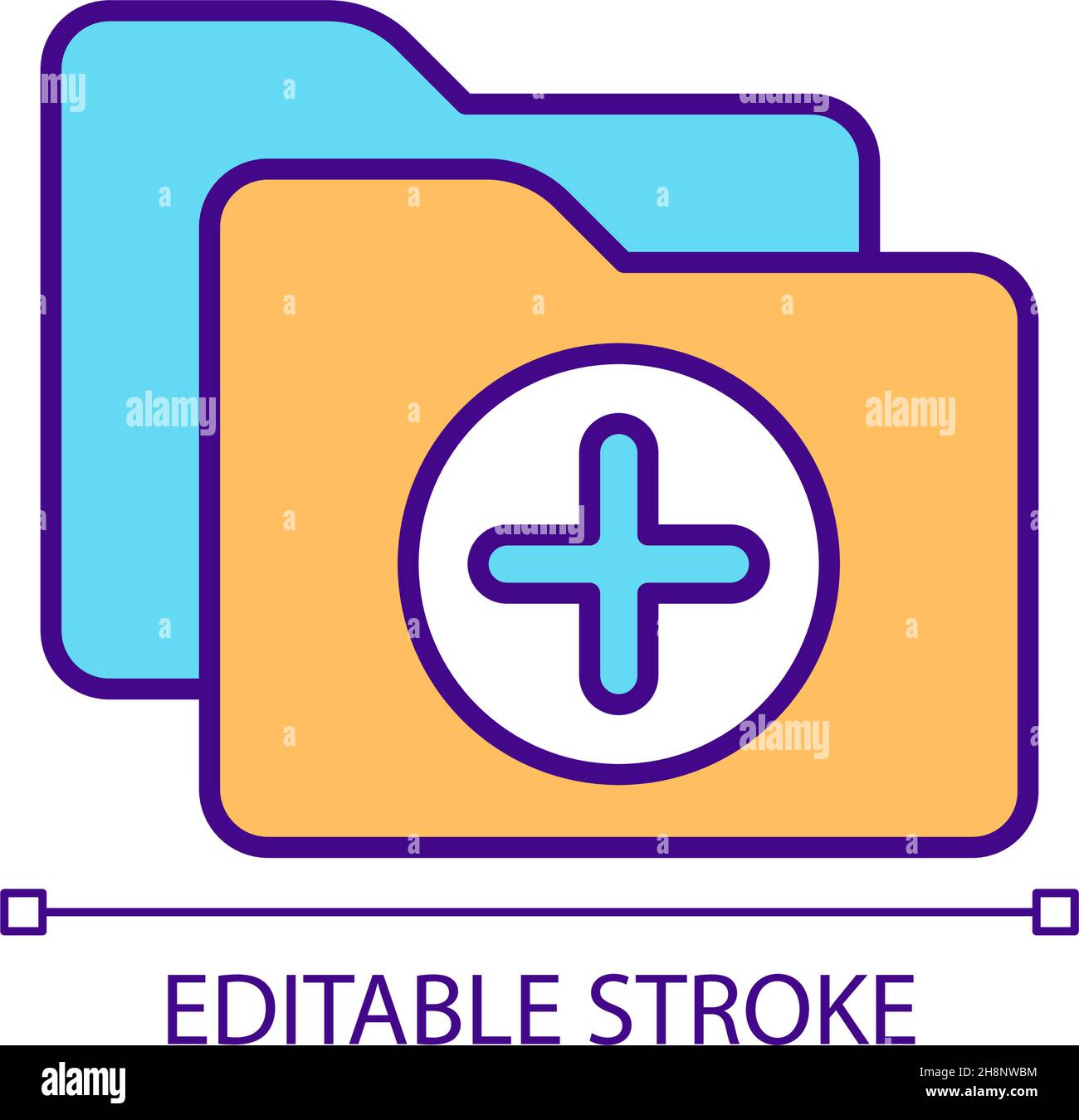Data backup to save information RGB color icon Stock Vector