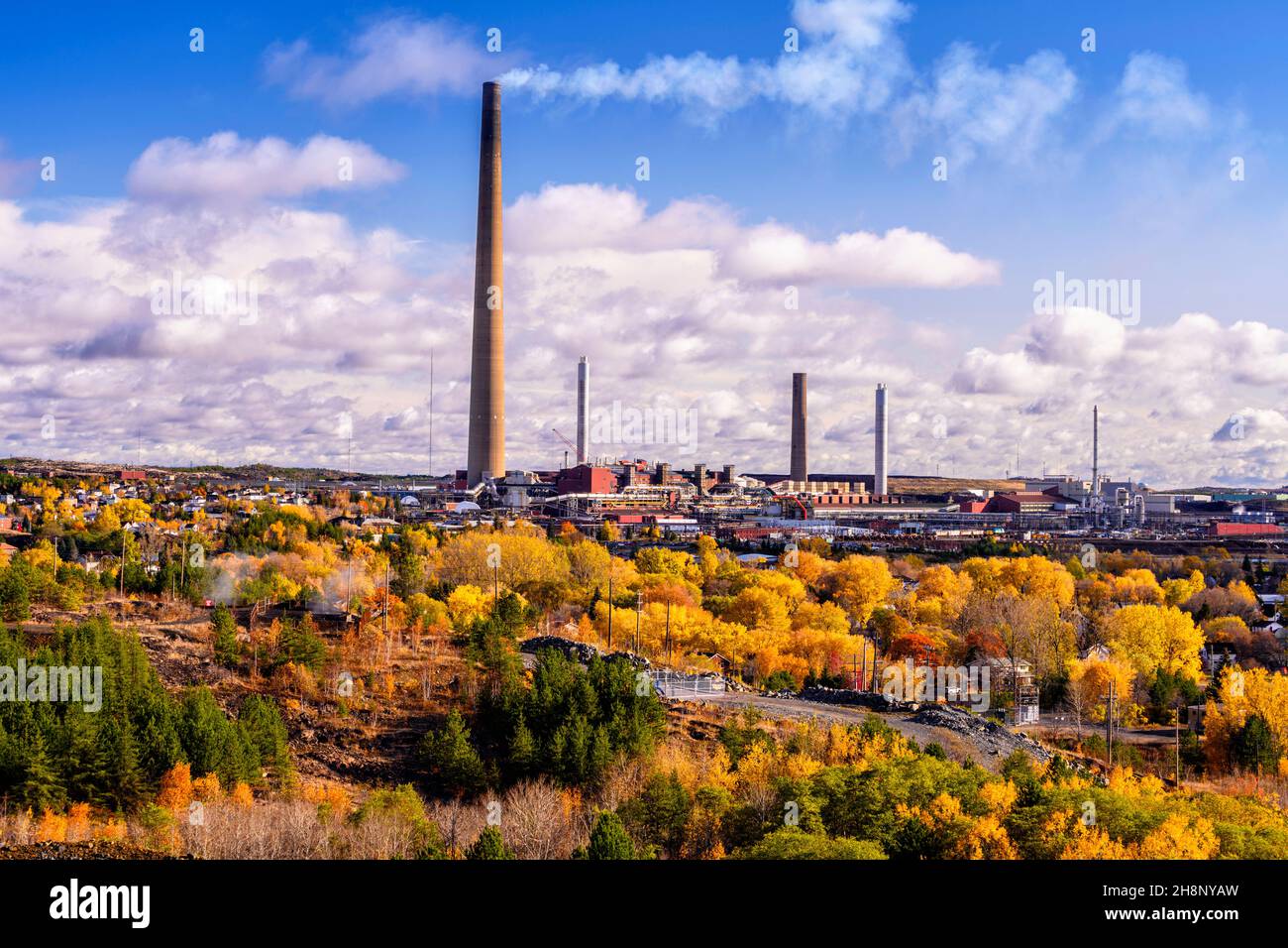 Town of Copper Cliff with Vale operations in the background, Greater