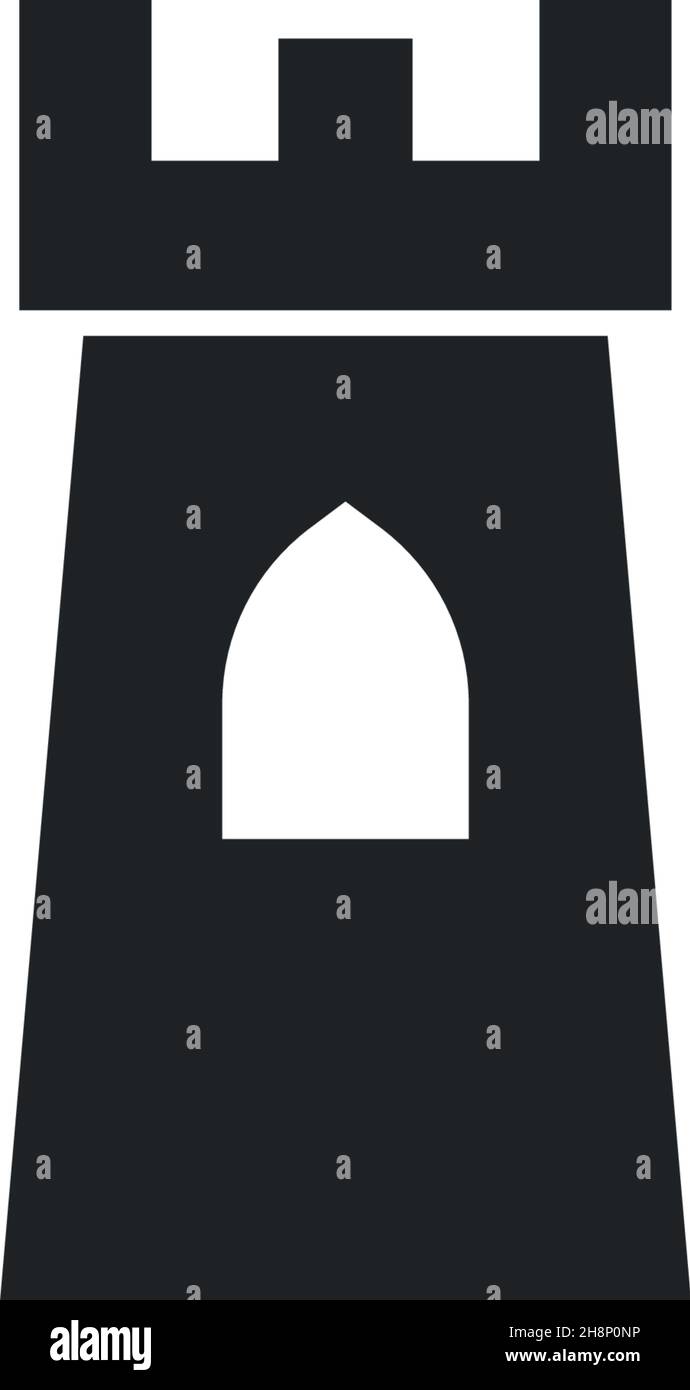 Castle logo icon design vector ilustration template Stock Vector