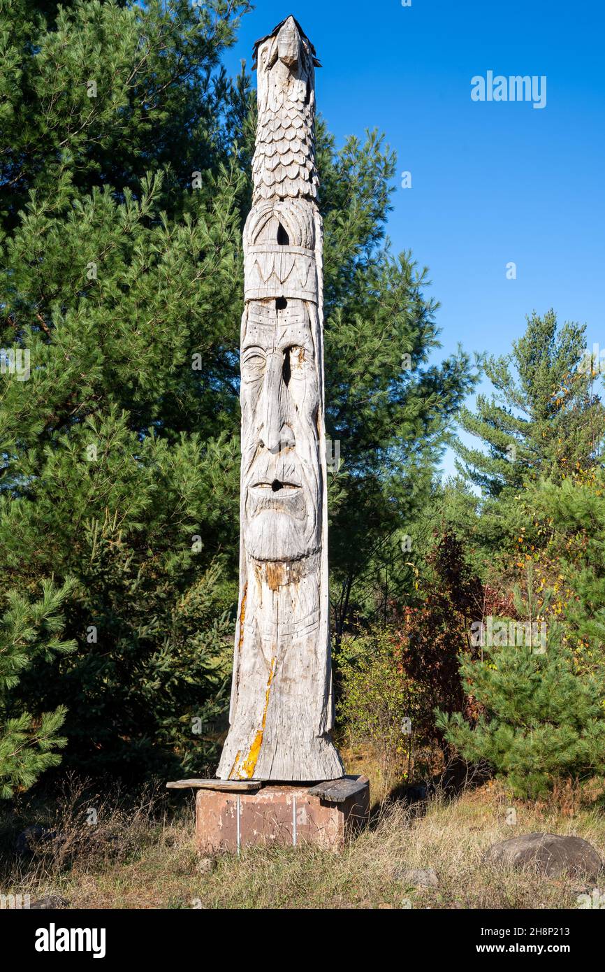 Trail of the Whispering Giants in Hayward Wisconsin Stock Photo - Alamy