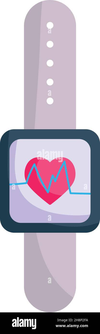 wearable technology heartbeat Stock Vector Image & Art - Alamy