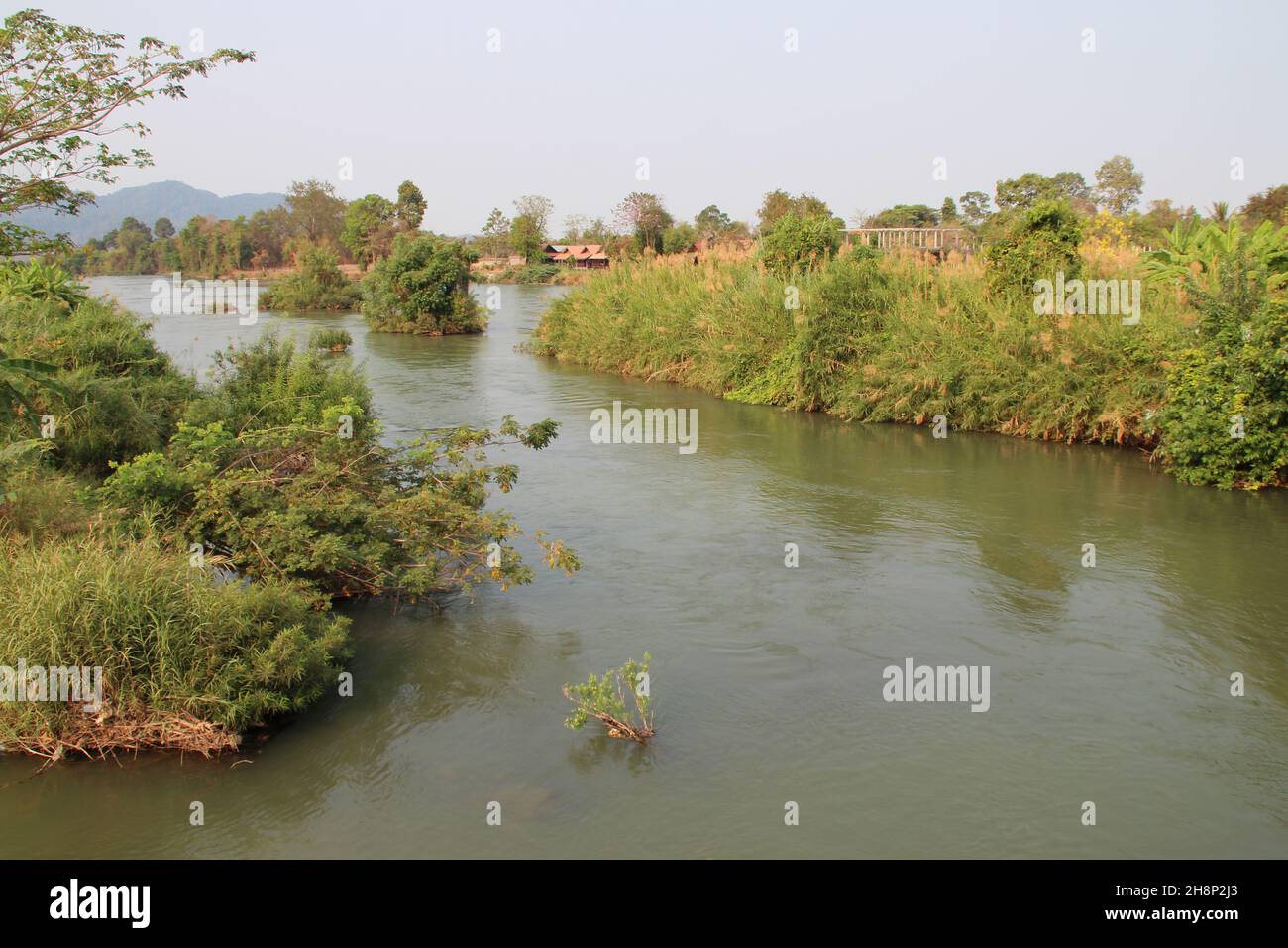 Khone Rivers Rivière mekong laos hi-res stock photography and images - Alamy