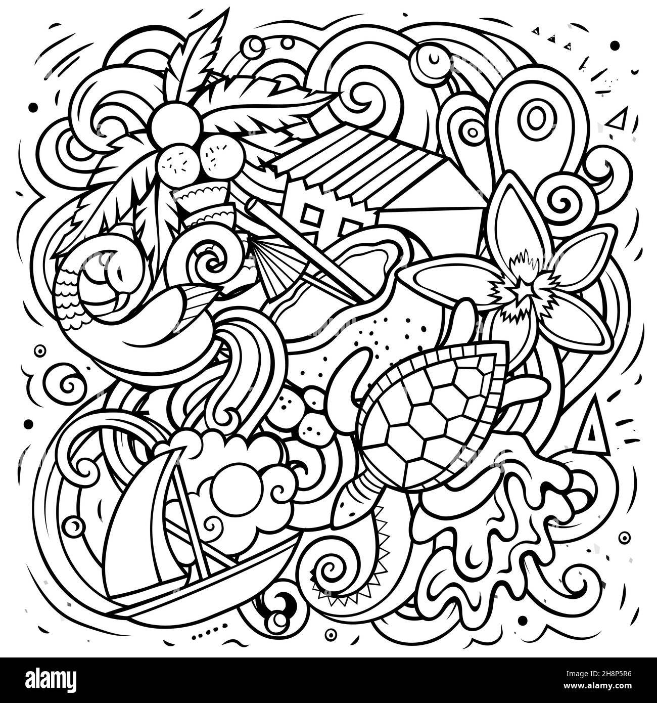 Sri Lanka cartoon vector doodle illustration Stock Vector Image & Art