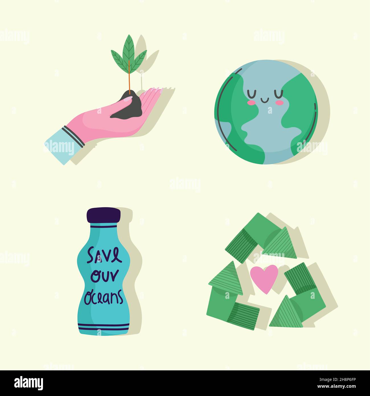 ecology conscience icons Stock Vector Image & Art - Alamy