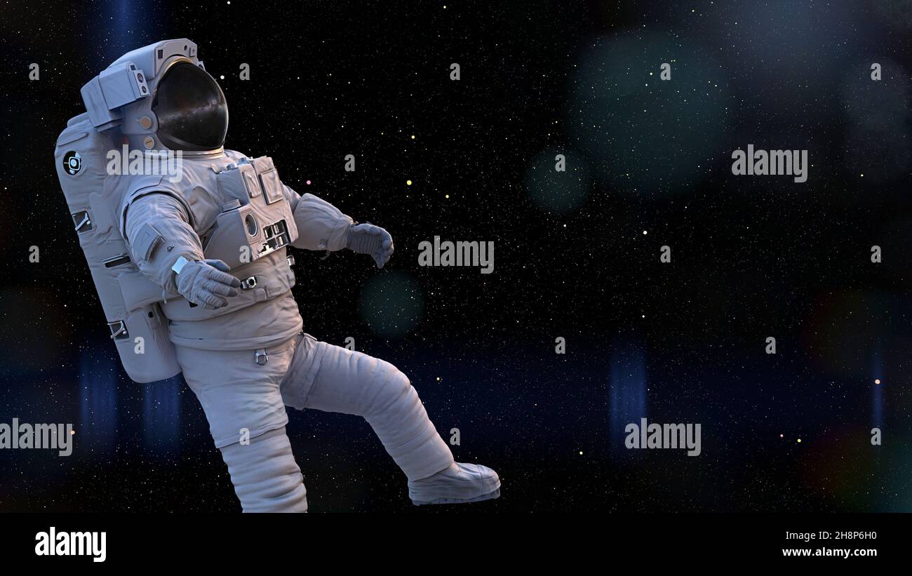 astronaut in empty space Stock Photo - Alamy