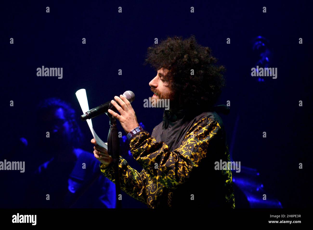 Rome, Italy. 30th Nov, 2021. Gio Evan, Singer during "Abissaleâ&#x80;&#x9d;  the new theatrical tour of the singer Gio Evan, Italian singer Music  Concert in Rome, Italy, November 30 2021 Credit: Independent Photo