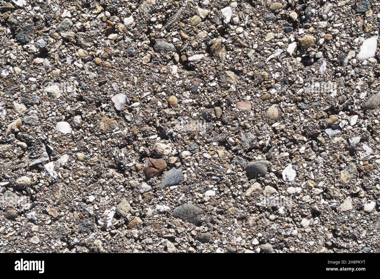 Asphalt texture full screen as background. View from above Stock Photo