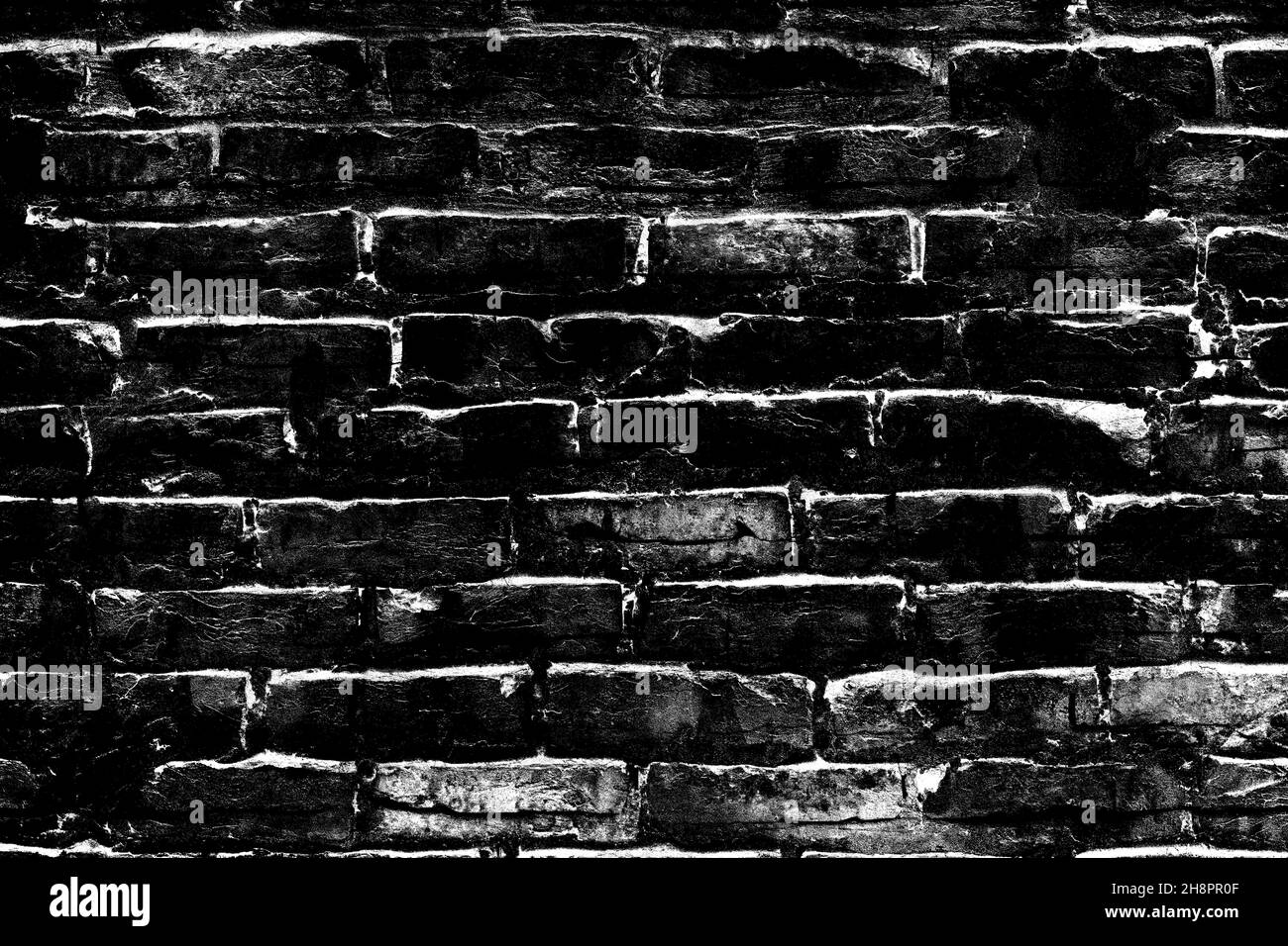 Grunge texture dark brick wall background Stock Photo - Alamy