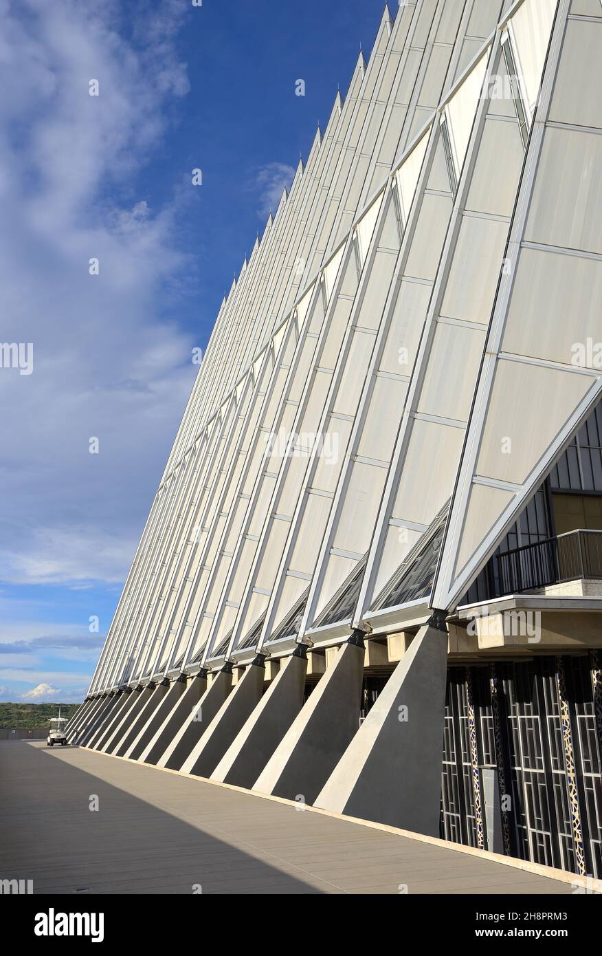 The modernist Cadet Chapel of the United States Air Force Academy ...