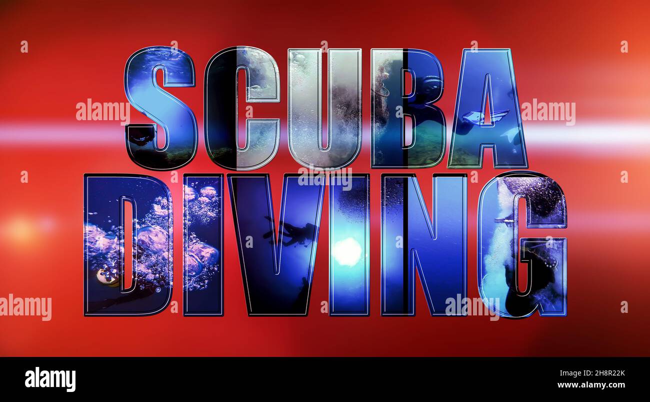 Open Water Diving. Scuba Diver Jumping Off Dive Boat. Scuba Diver Silhouette Against Sunburst