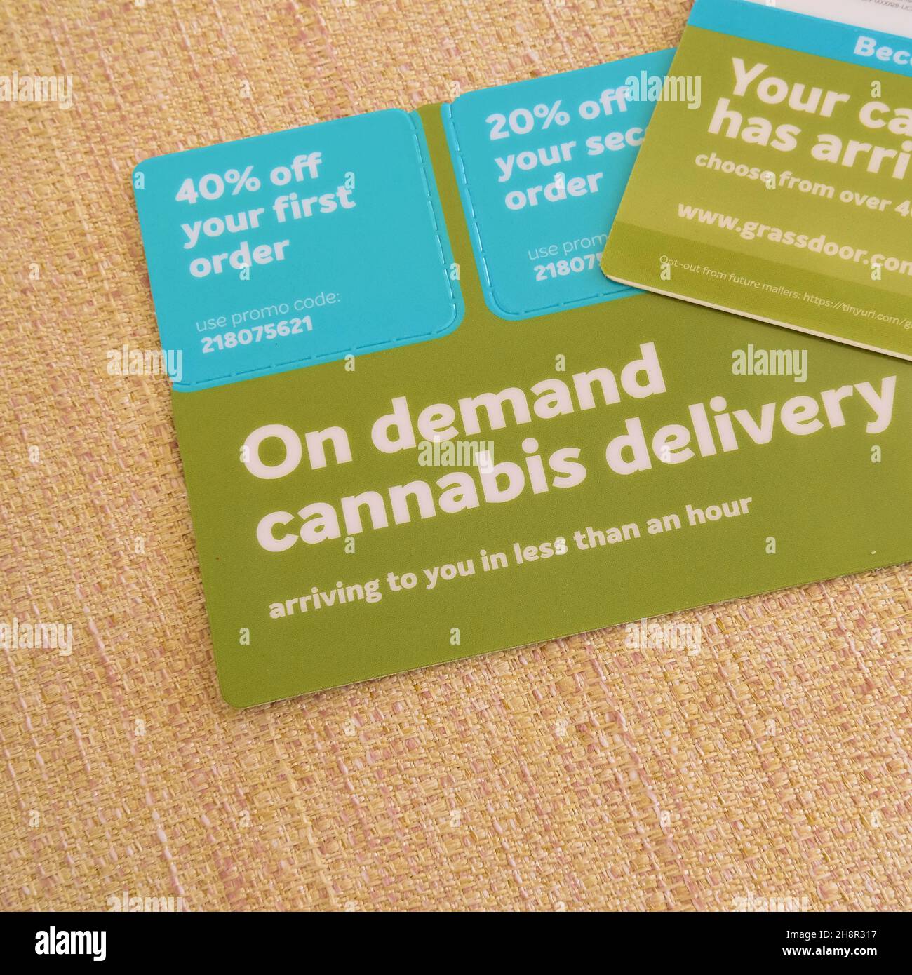 Cannabis delivery mailer hi-res stock photography and images - Alamy